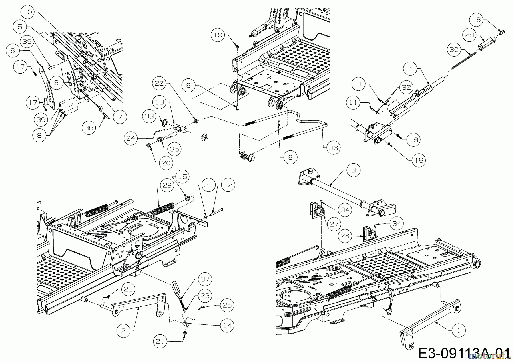 Cub Cadet Zero Turn Z-Force LZ 60 17BIDAGD010 (2015) Mähwerksaushebung
