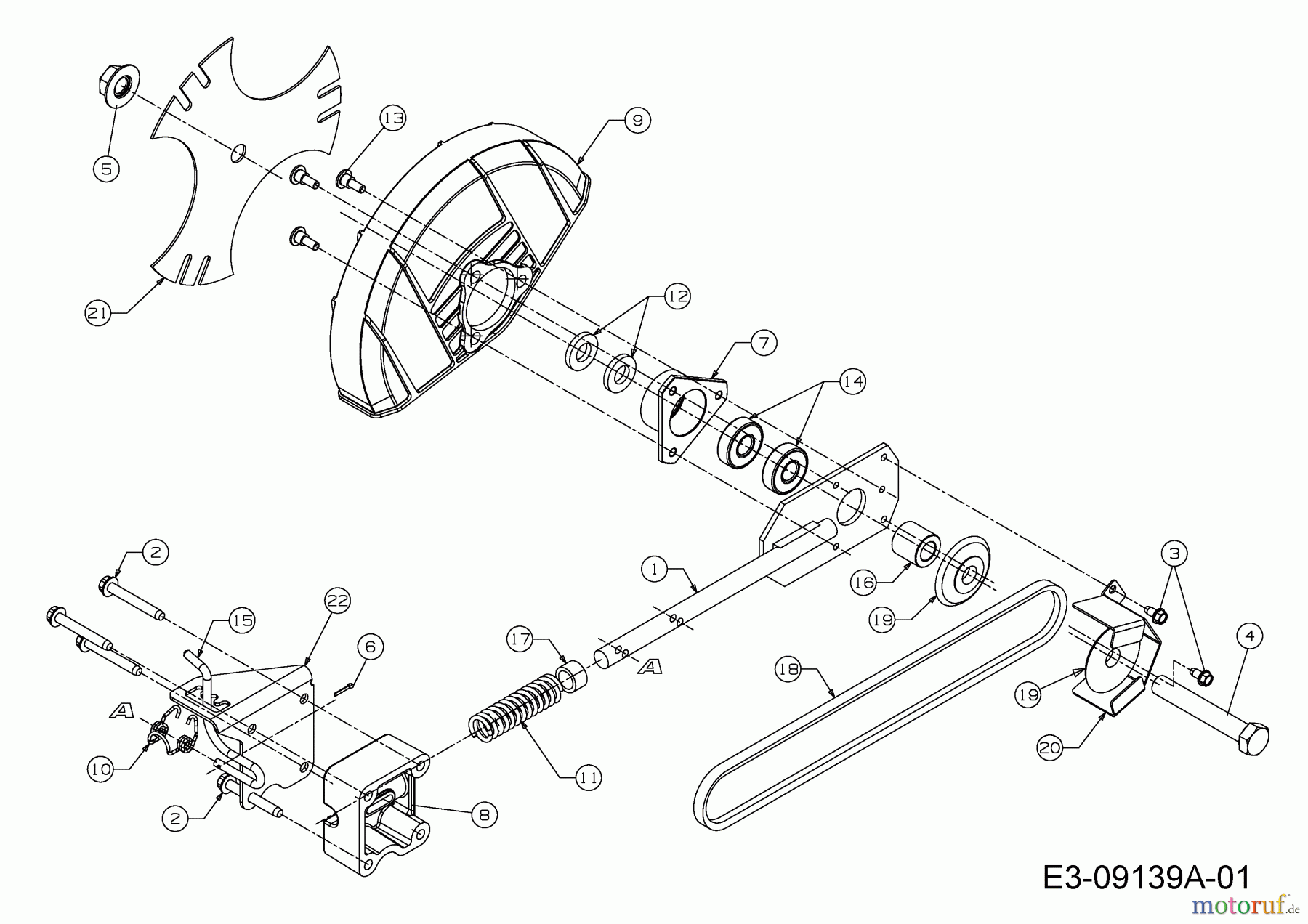 Troy-Bilt Kantenschneider TB 554 25B-554M766 (2016) Messerantrieb