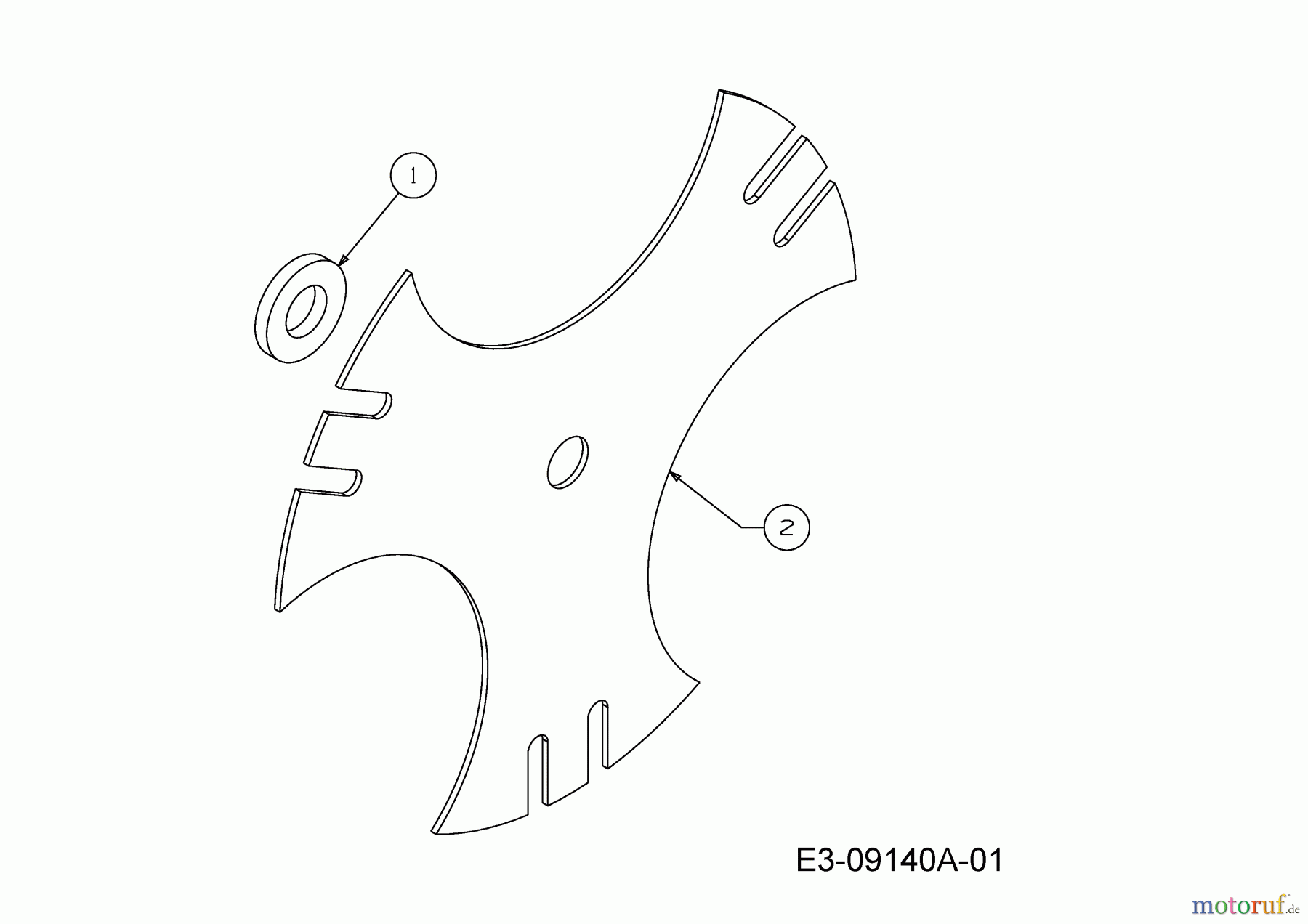Troy-Bilt Kantenschneider TB 554 25B-554M766 (2016) Messer