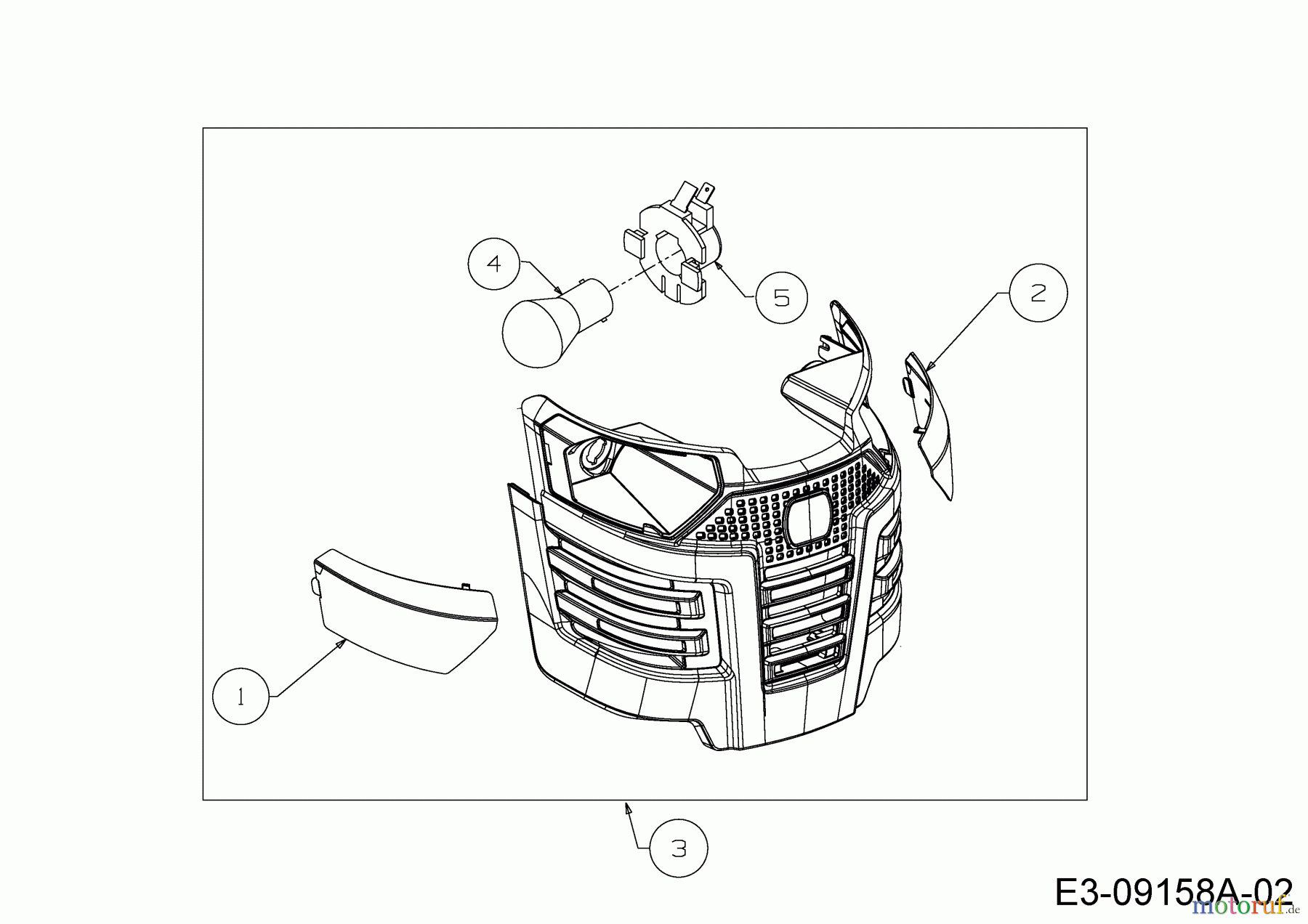  Cub Cadet Gartentraktoren GTX 2100 14A-3GE-603  (2015) Frontgrill