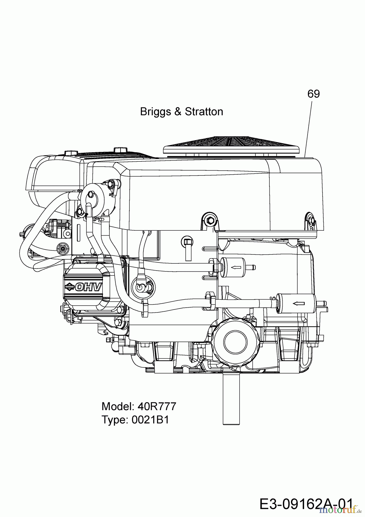  Cub Cadet Zero Turn RZT S 42 17ADCBDS603  (2015) Motor Briggs & Stratton