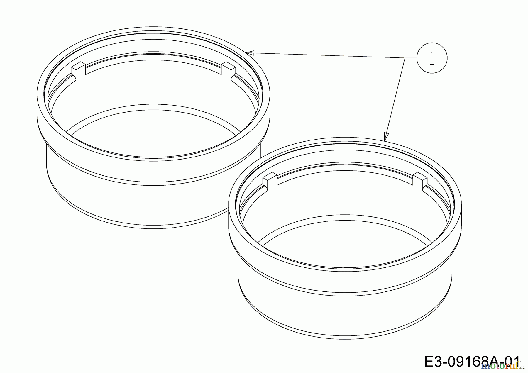 MTD Rasentraktoren 13.5/38 13A1765F308 (2015) Radkappen