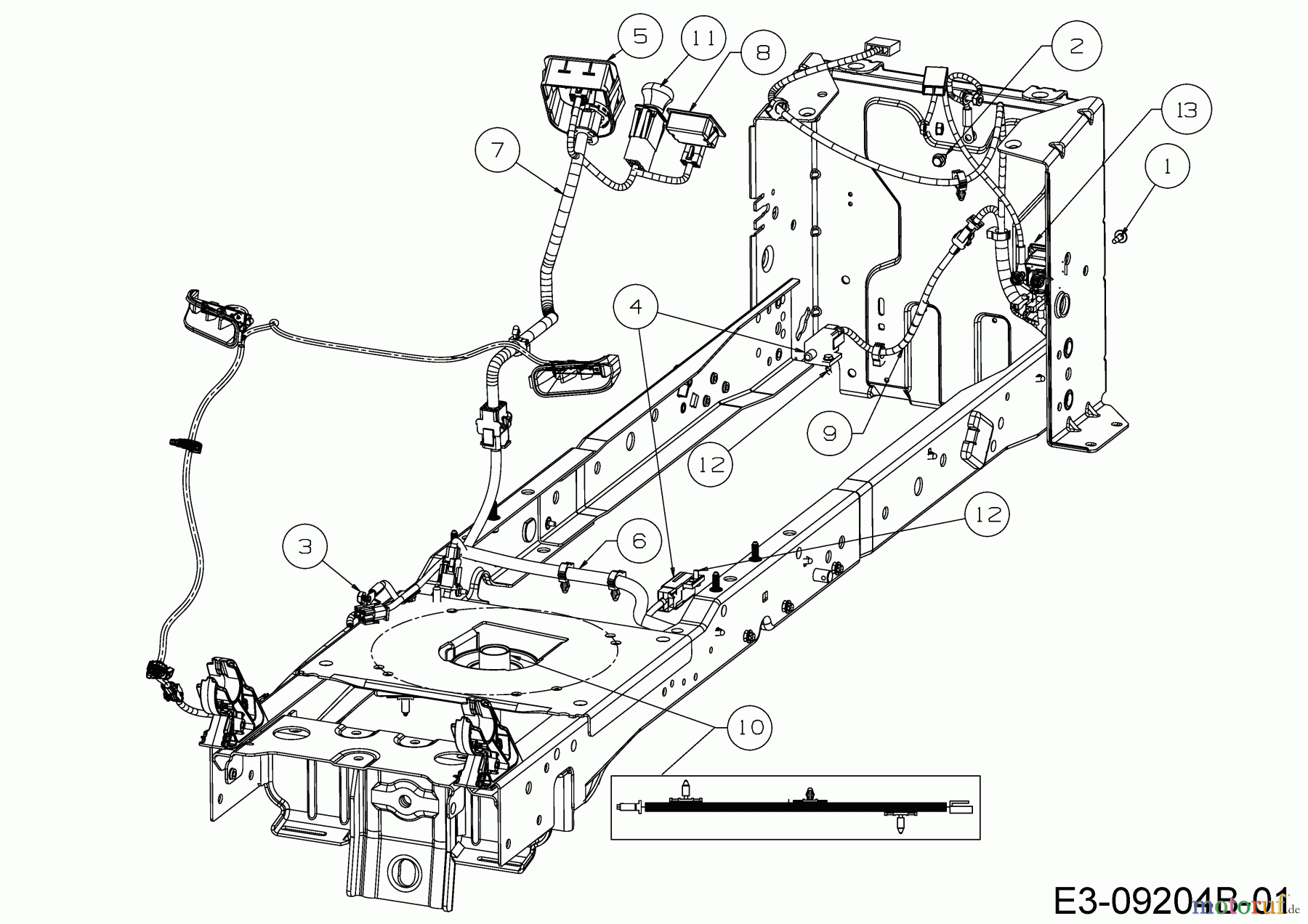 Troy-Bilt Gartentraktoren Super Bronco GT 54 FAB 14A7A3KA066 (2016) Elektroteile