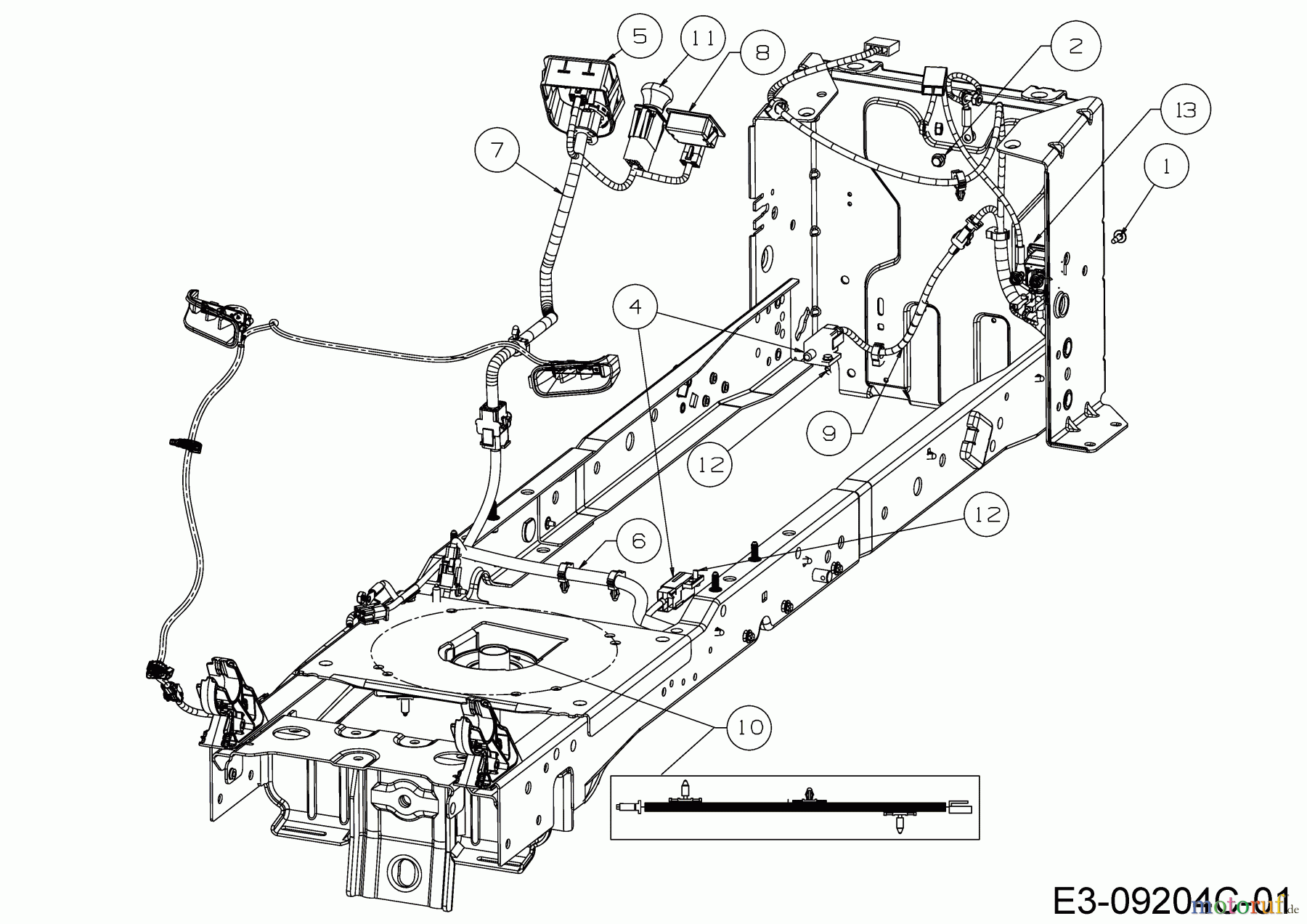 MTD Rasentraktoren XT1 547/42 13A8A1ZS306 (2017) Elektroteile