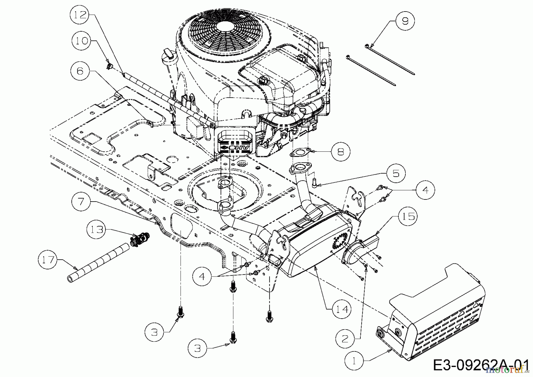  Troy-Bilt Gartentraktoren TB 2654 14AR94KK066  (2015) Motorzubehör