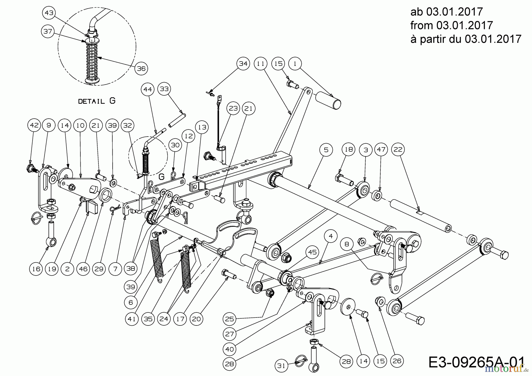 Cub Cadet Zero Turn Tank SZ 60 Commercial 53AI2PUD330 (2015) Mähwerksaushebung ab 03.01.2017