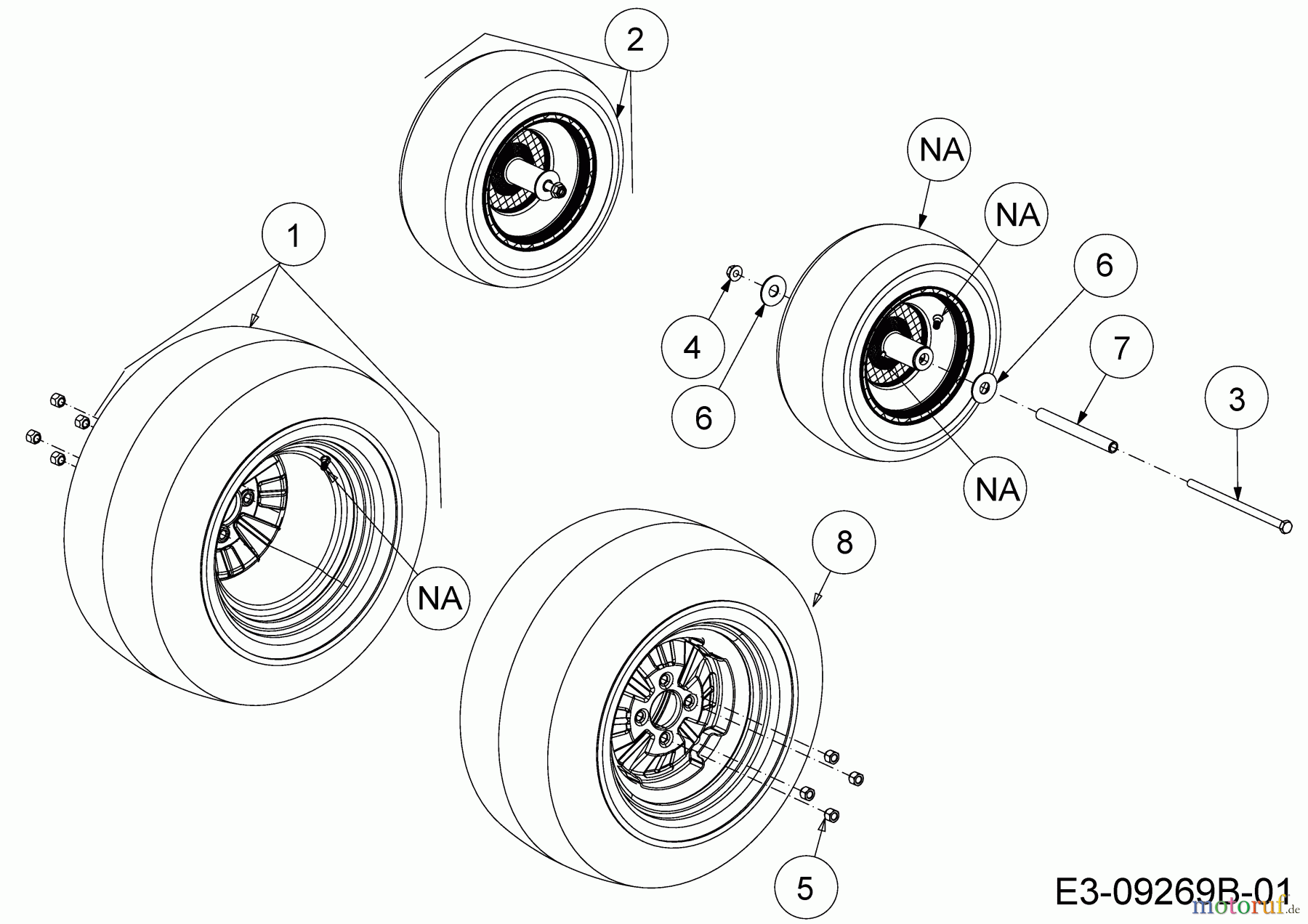 Cub Cadet Zero Turn Tank SZ 60 Commercial 53AI2PUD330  (2016) Räder 15x6,5 und 24x12