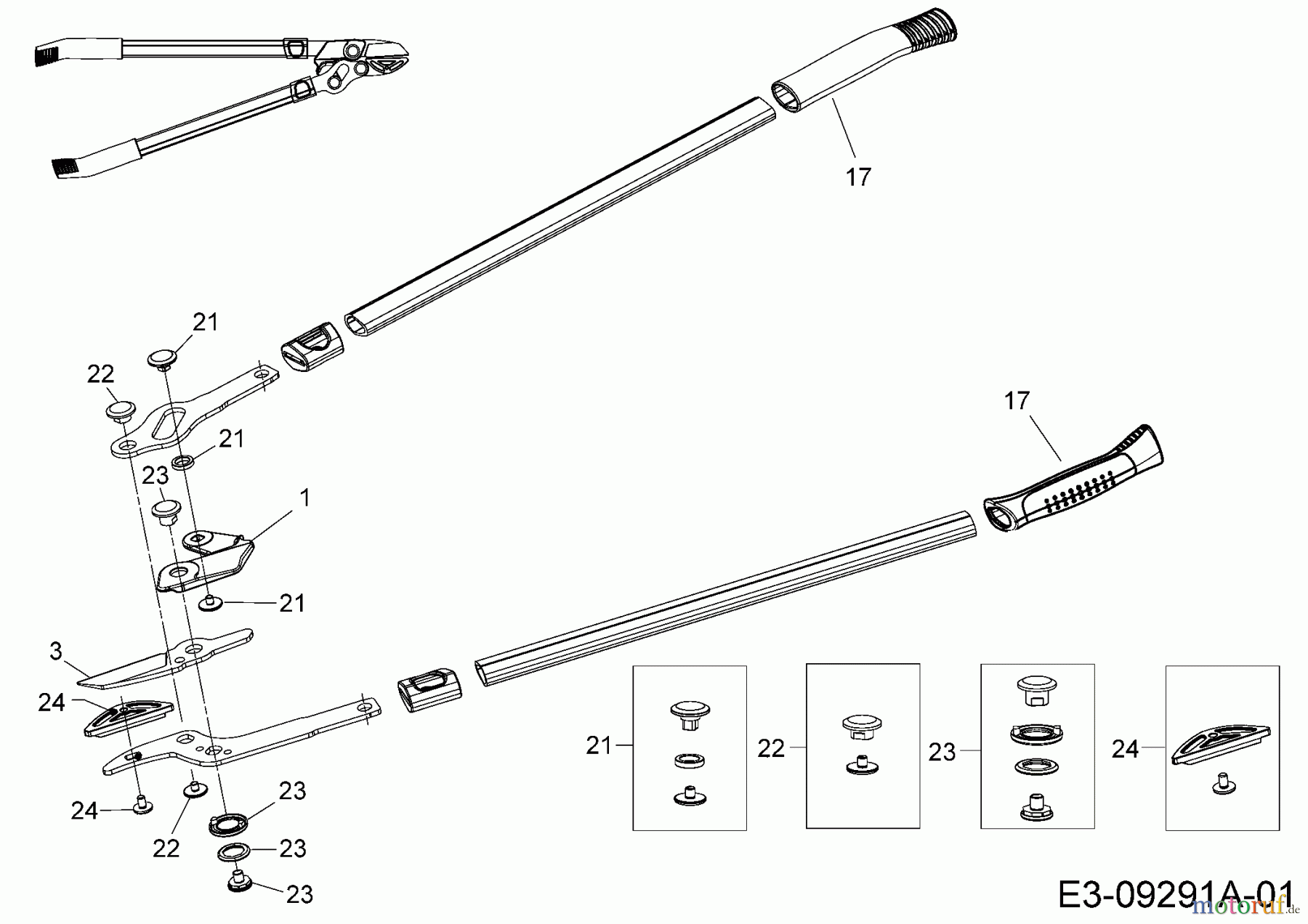 Troy-Bilt Astscheren Power Cut RS 750 (TB) 490-851-Y026 (2015) Grundgerät