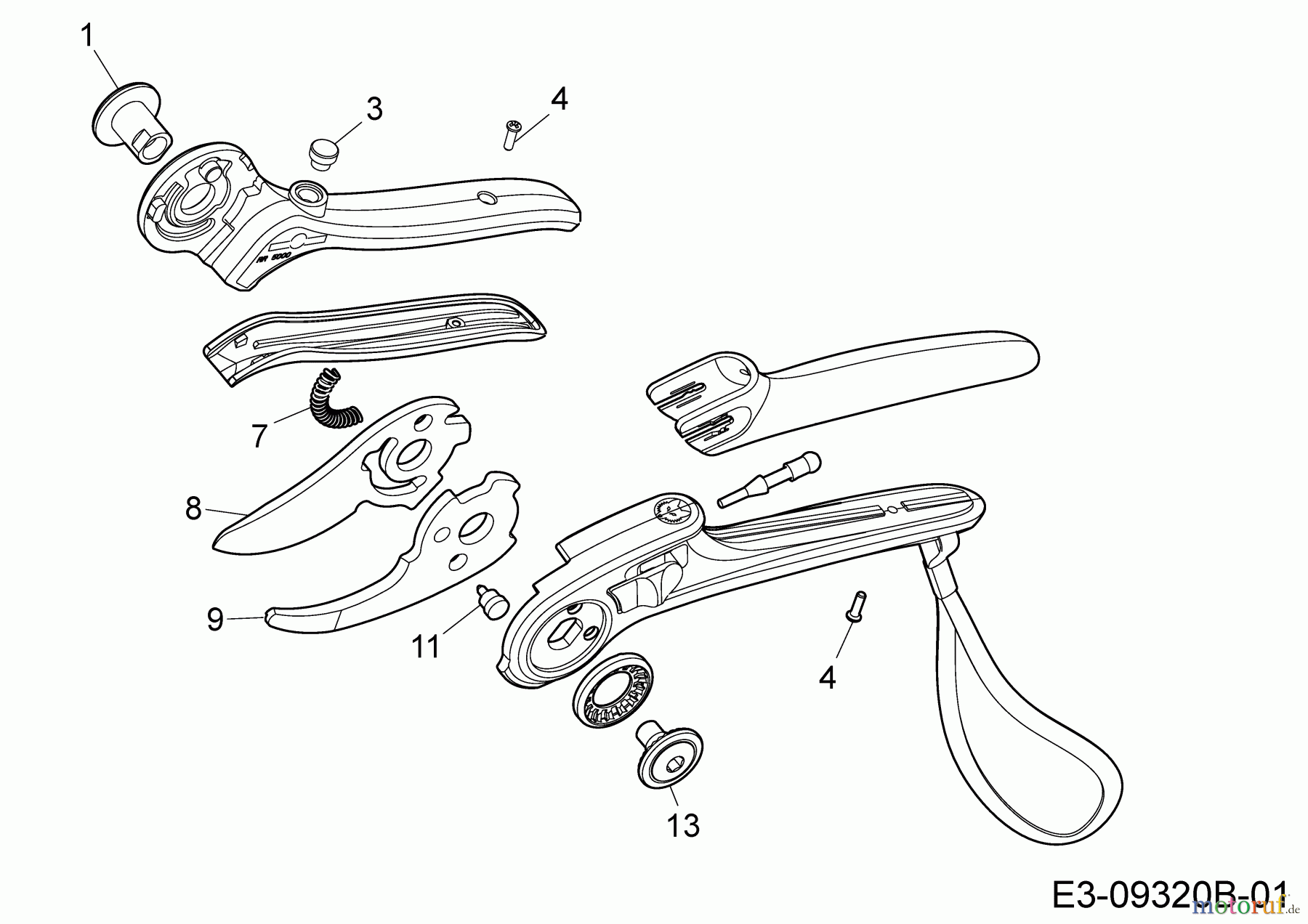  Troy-Bilt Gartenscheren RR 5000 (TB) 73AFA006609  (2017) Grundgerät