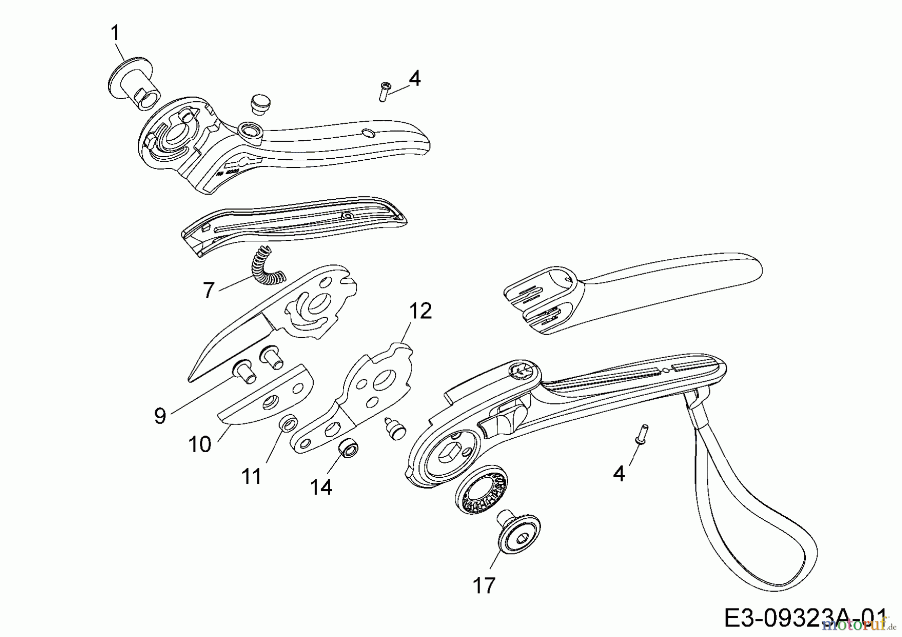  Troy-Bilt Gartenscheren RS 5000 (TB) 490-851-Y012  (2015) Grundgerät