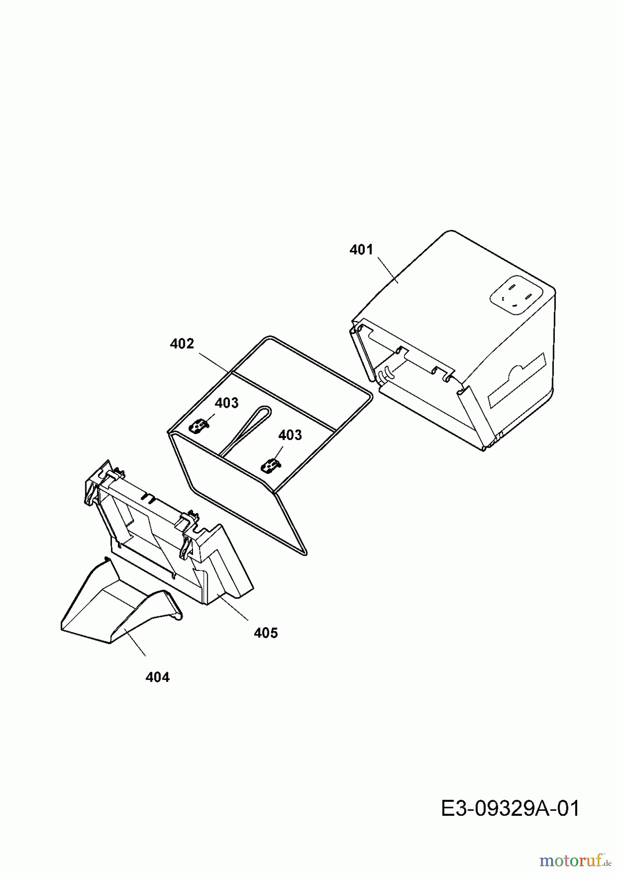  Wolf-Garten Elektromäher 537 E 18AWG1H-613  (2014) Fangsack