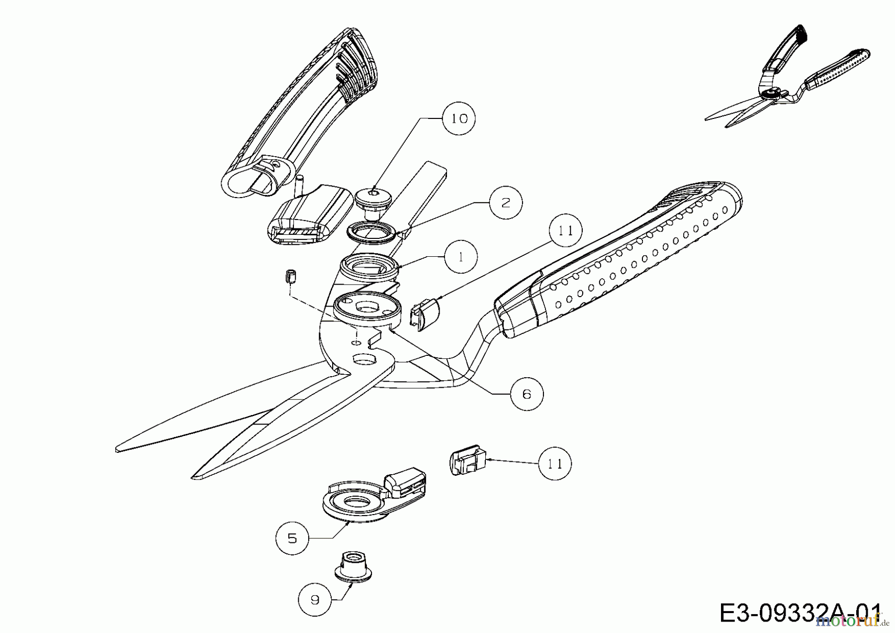  Troy-Bilt Manuelle Heckenscheren HS-B (TB) 490-851-Y018  (2016) Grundgerät