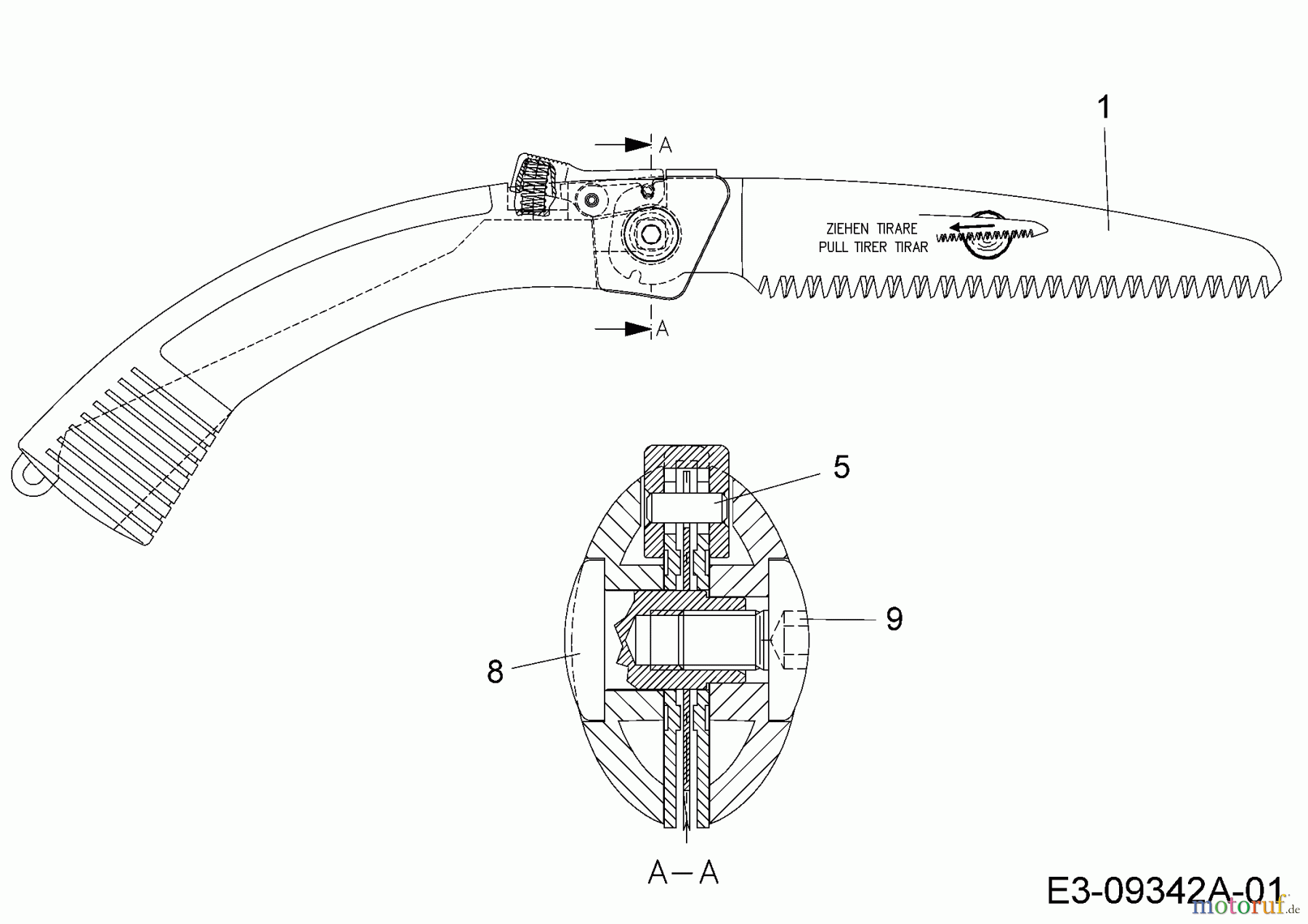  Wolf-Garten Sägen RE-K 7282000  (1995) Grundgerät