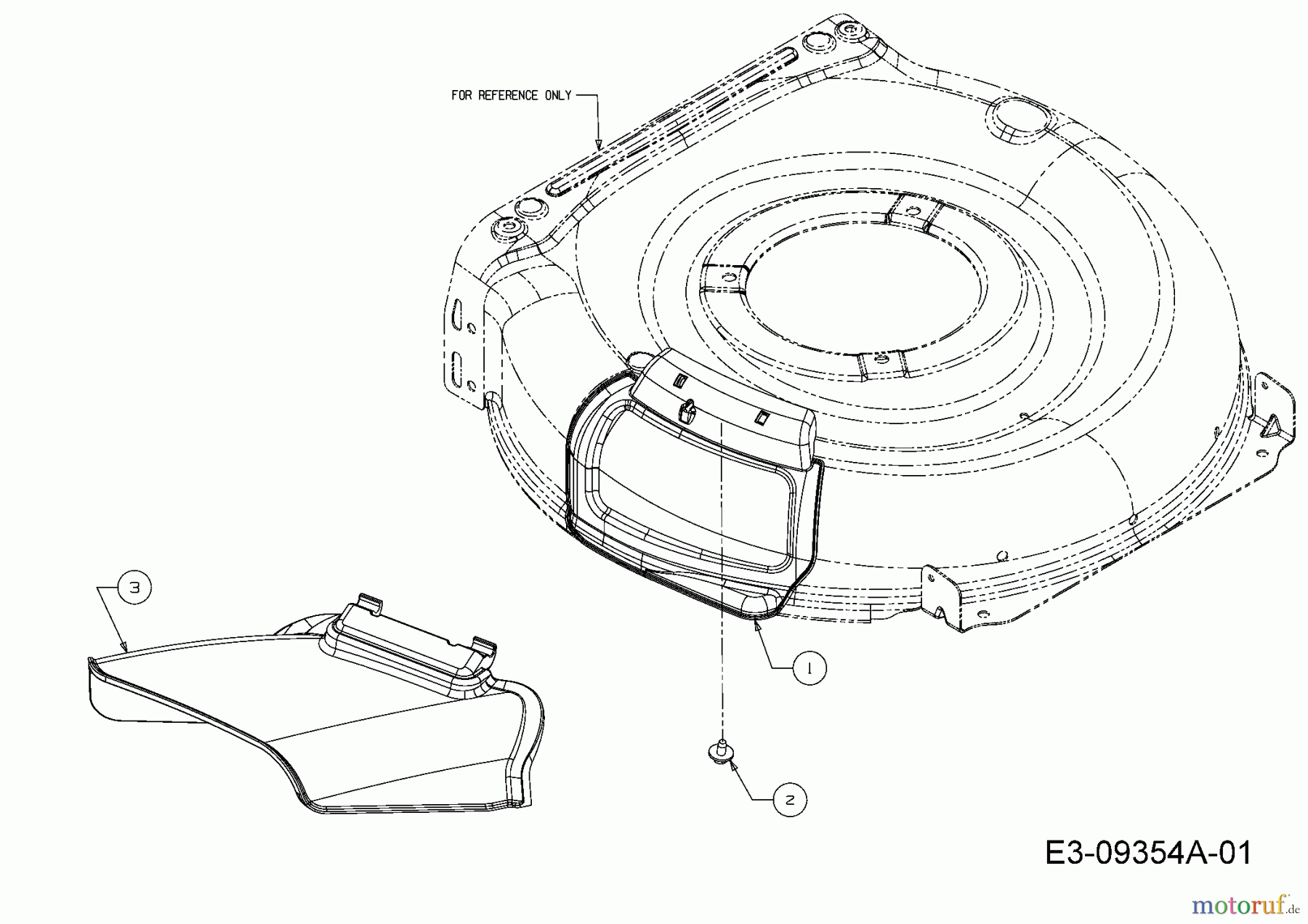  Troy-Bilt Motormäher TB 110 11A-B26M309  (2015) Deflektor, Mulchklappe