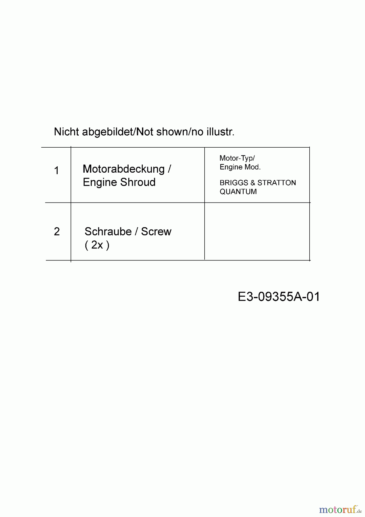  Troy-Bilt Motormäher mit Antrieb TB 230 12AVB2BV309  (2015) Motorhaube