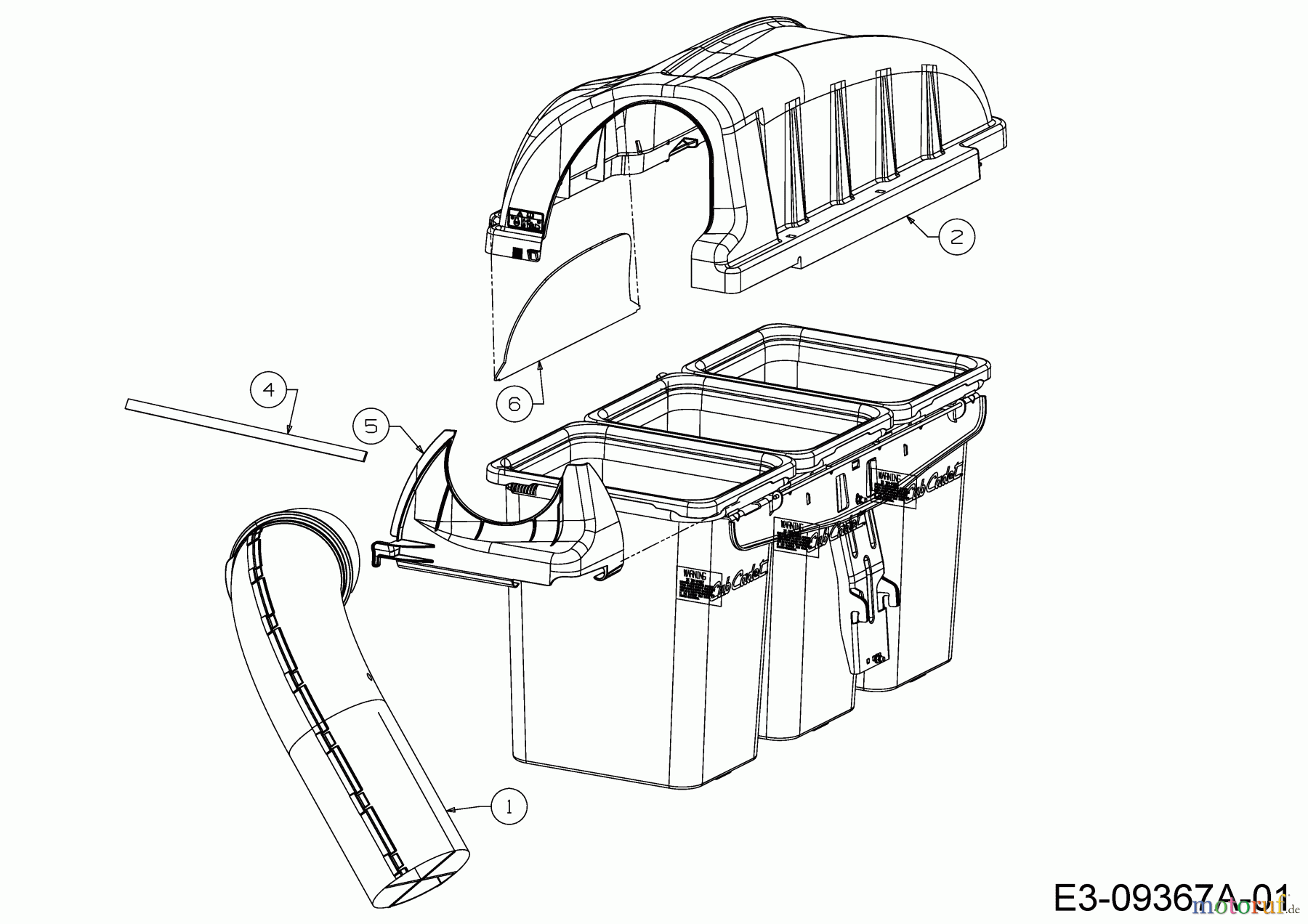 MTD Zubehör Zubehör Garten- und Rasentraktoren Grasfangvorrichtung für GTX 2100 19A40004100 (2014) Grasfangsackdeckel, Obere Röhre