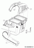 MTD Zubehör Grasfangvorrichtung für 900 Serie (NX-09) mit Mähwerk G (42"/107cm) 19A30003OEM (2016) Ersatzteile Grasfangsackdeckel, Obere Röhre