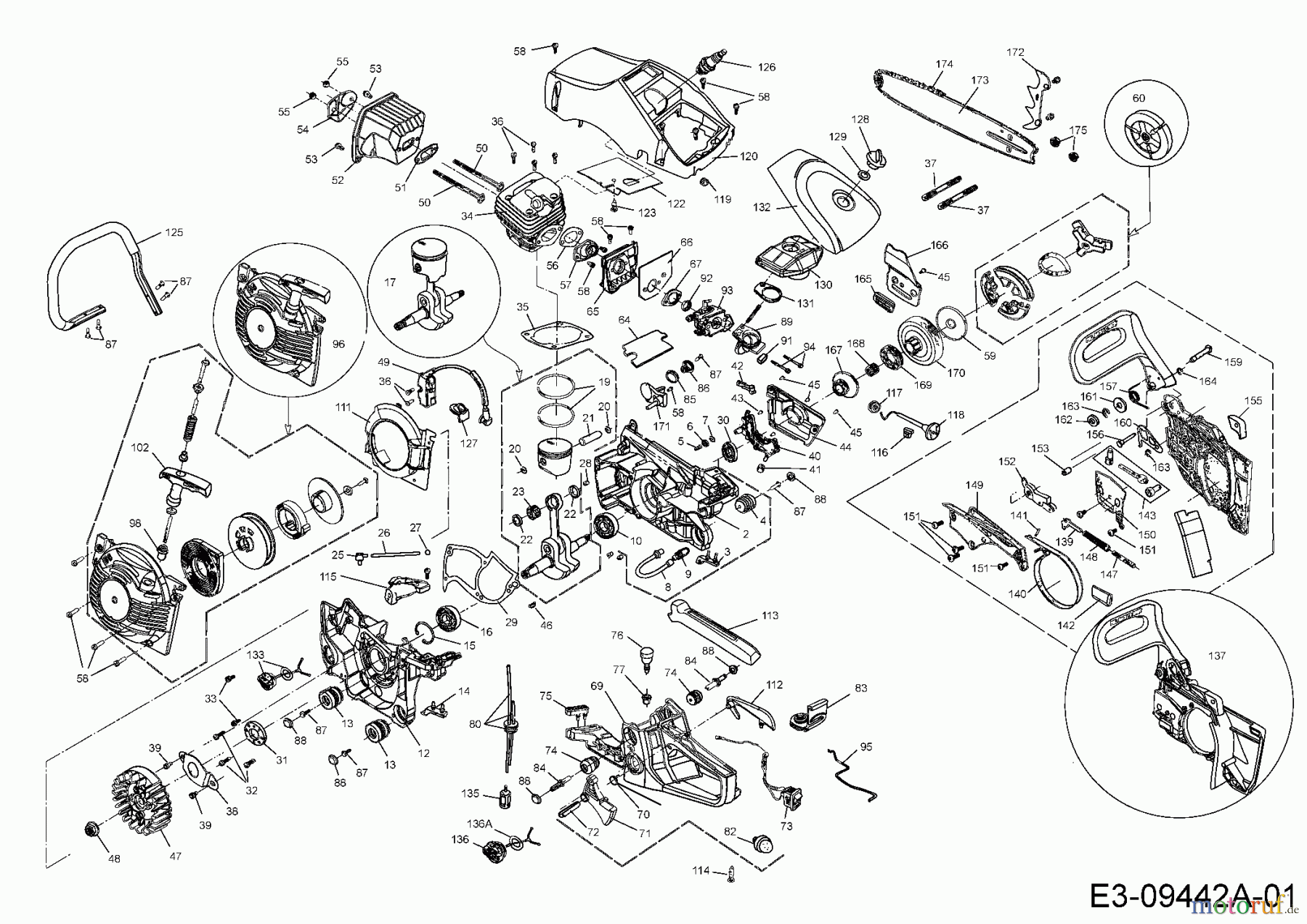  MTD Motorkettensägen GCS 4600/45 41BY0340678  (2017) Grundgerät