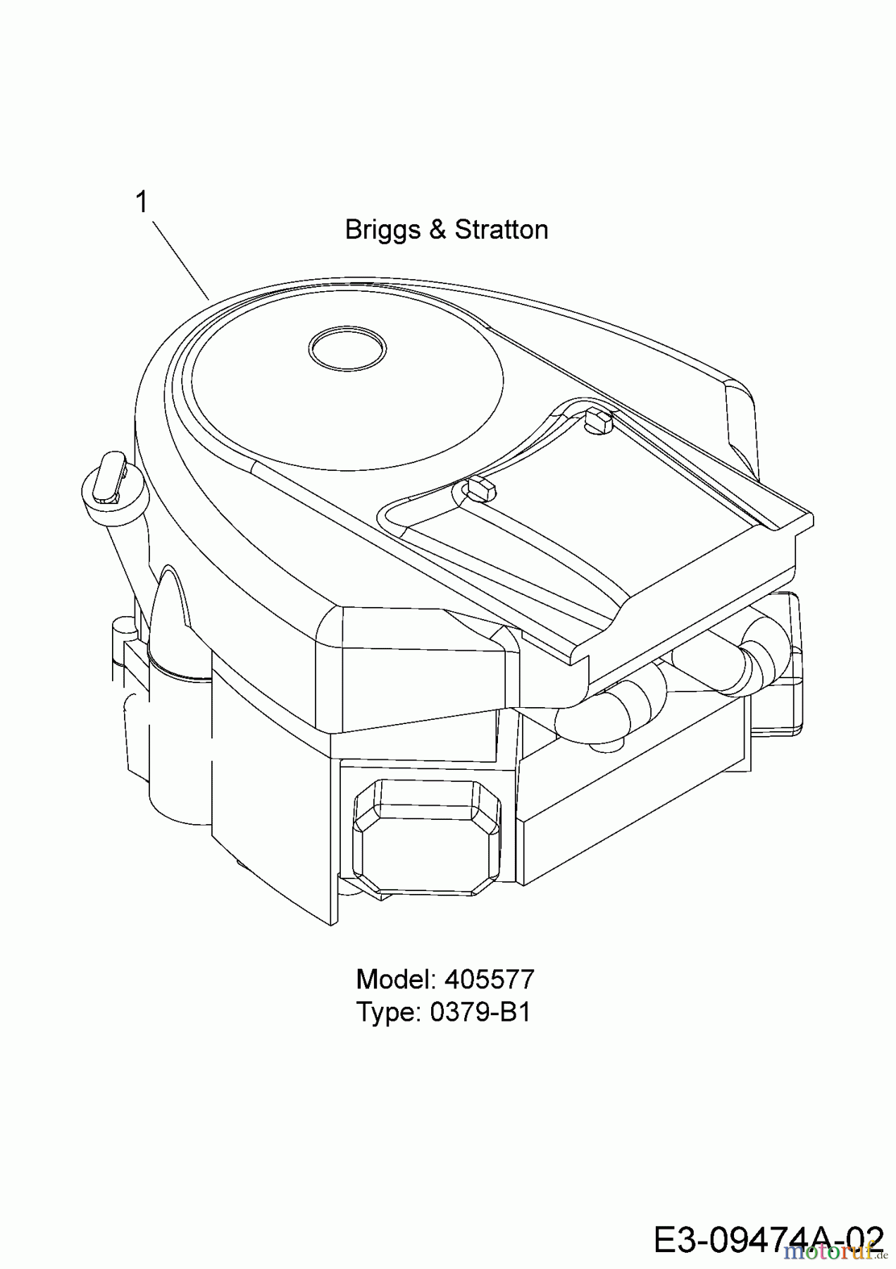 MTD Rasentraktoren P 180 HG 13AT793G678 (2009) Motor B&S