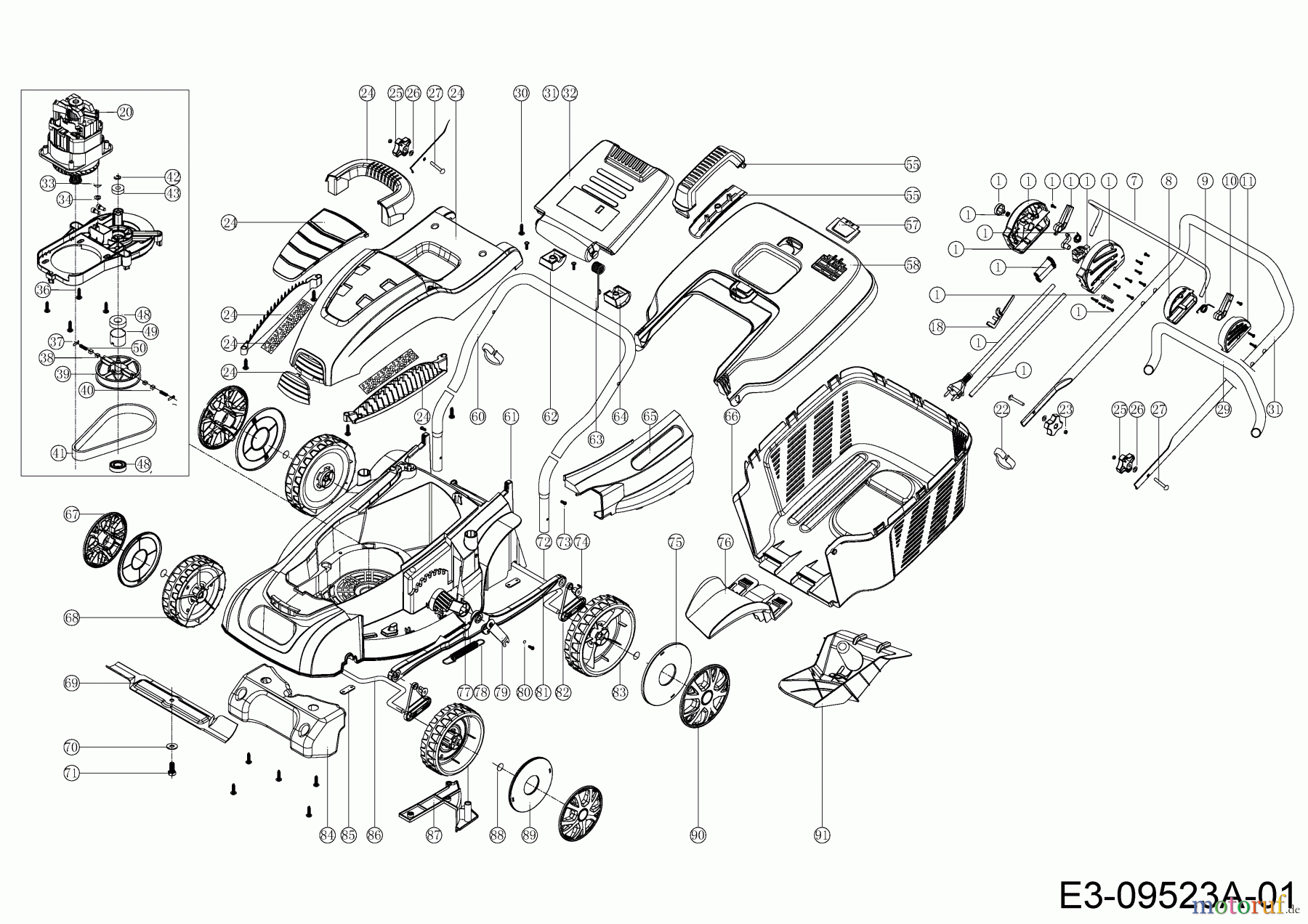  MTD Elektromäher OPTIMA 34 E 18AKEJS-600  (2018) Grundgerät