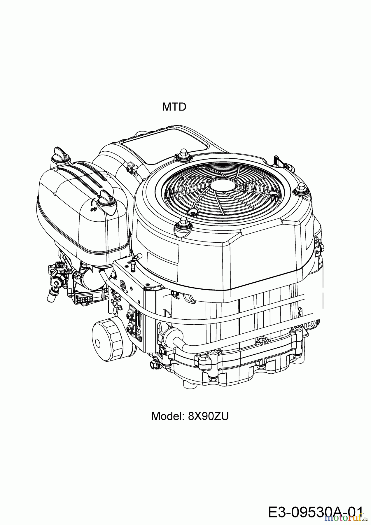 Cub Cadet Zero Turn XZ1 107 17CMCACS603 (2017) Motor MTD