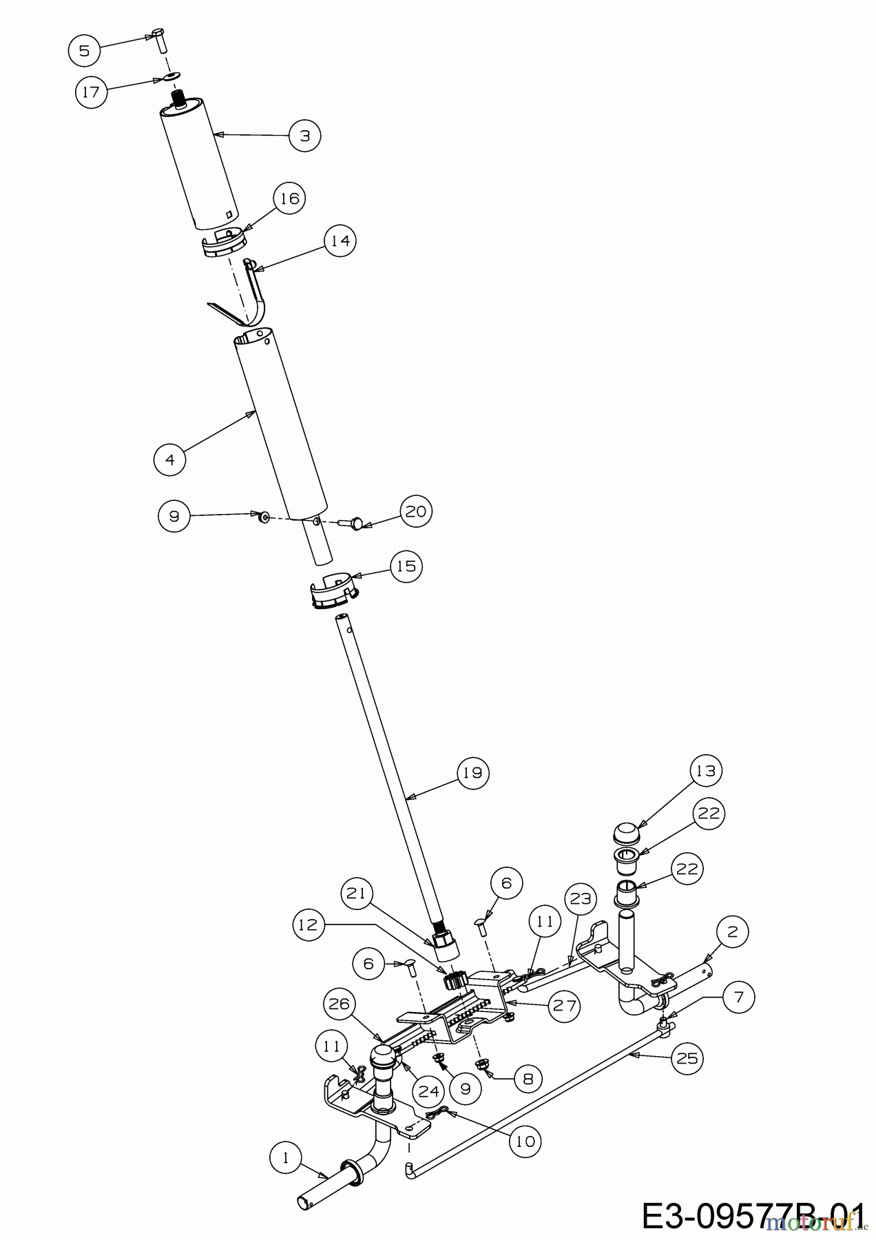  WOLF-Garten Expert Rasentraktoren Scooter Pro 13C226HD650  (2018) Lenkung