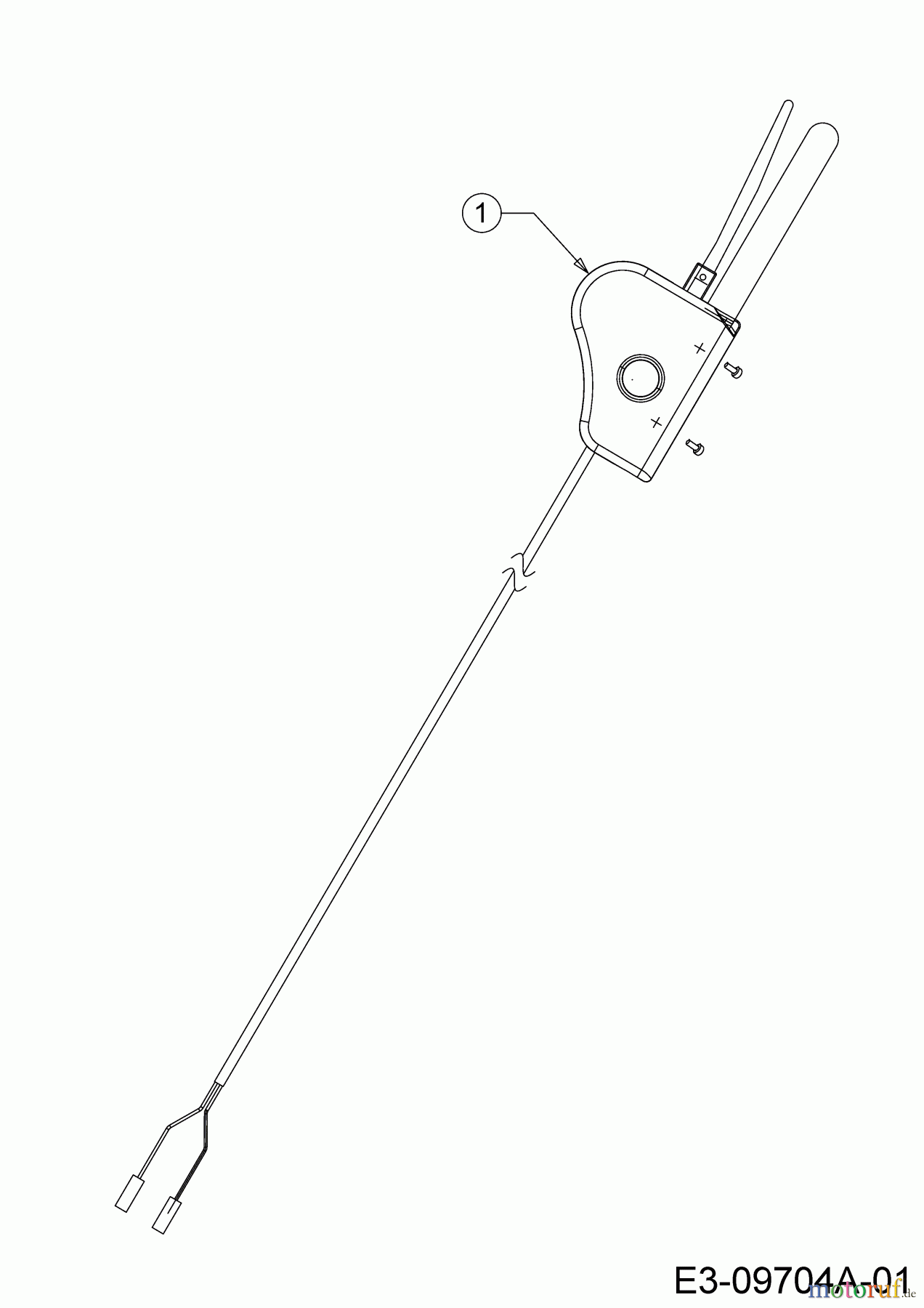  WOLF-Garten Expert Elektromäher Expert 34 E 18BWF1S-650  (2014) Schalter