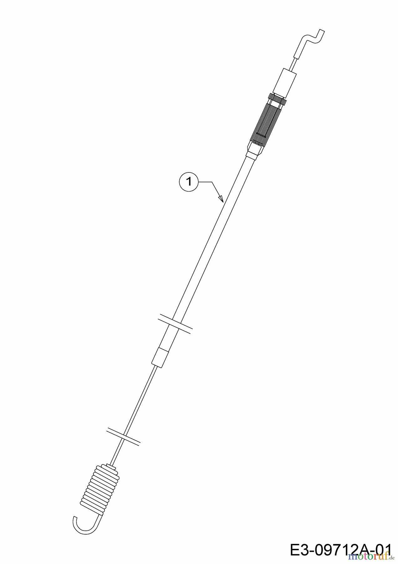 WOLF-Garten Expert Elektromäher mit Antrieb Expert 40 EA 18BRH1K-650 (2016) Schaltzug