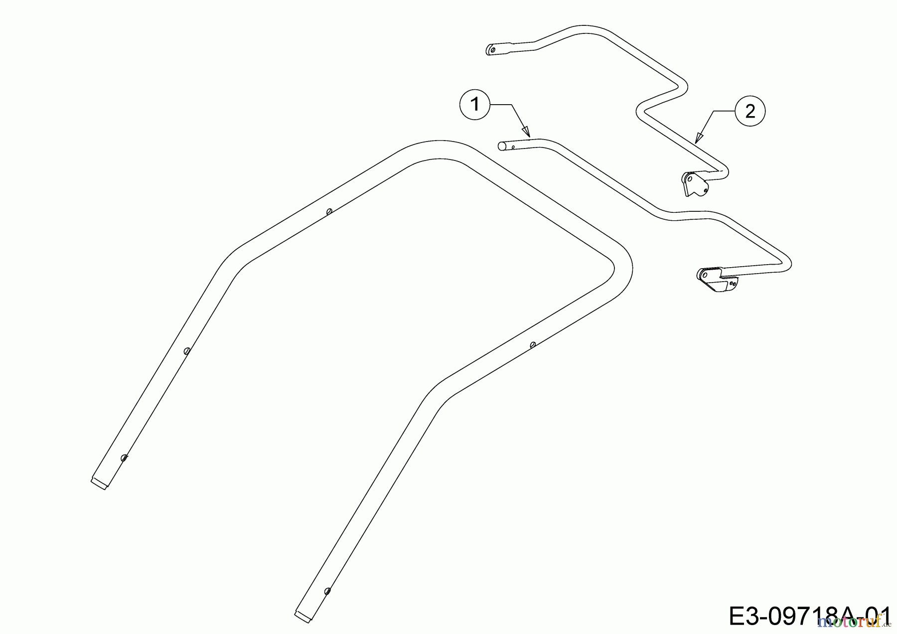 WOLF-Garten Expert Elektromäher mit Antrieb Expert 40 EA 18BRH1K-C50 (2014) Bügel Schalter, Schaltbügel
