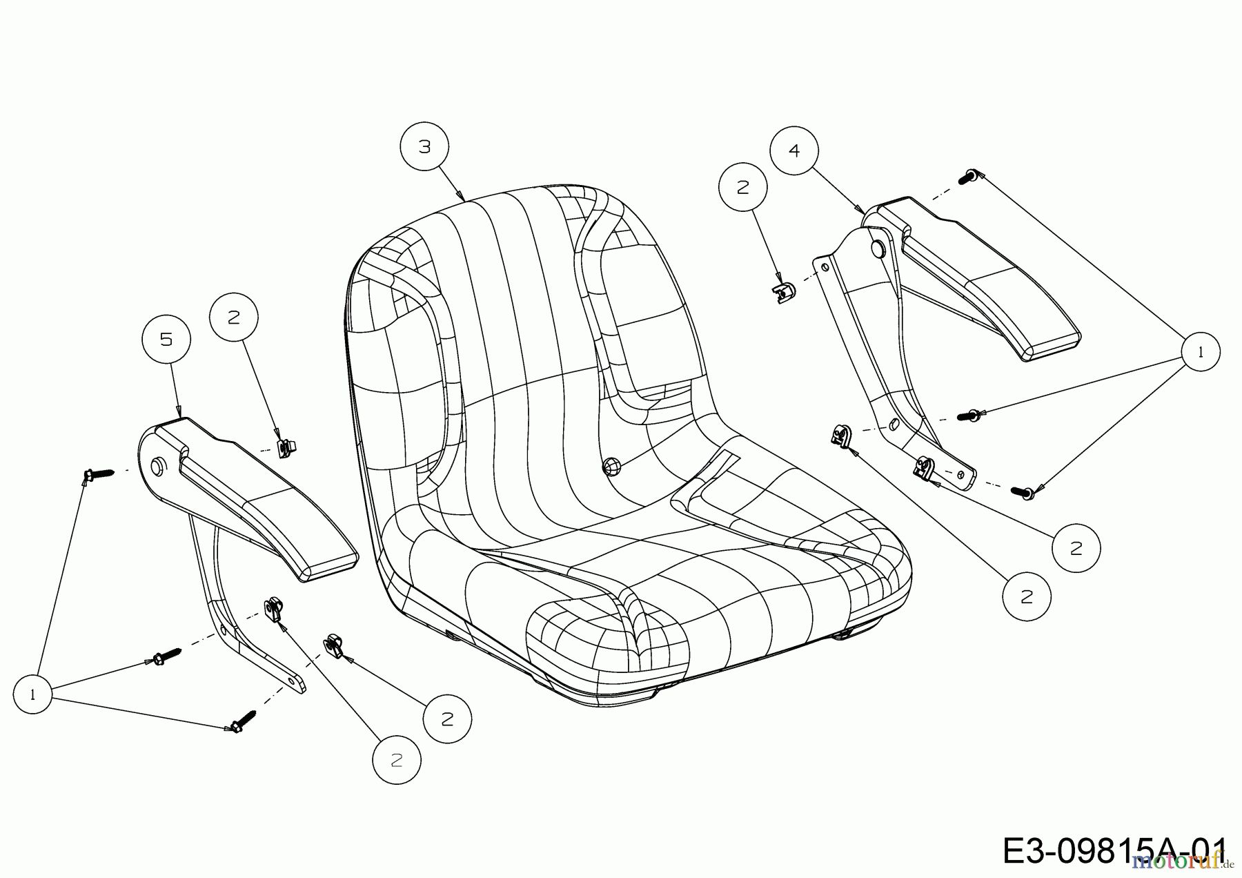 Troy-Bilt Gartentraktoren Super Bronco GT 54 FAB 14A7A3KA066 (2018) Sitz