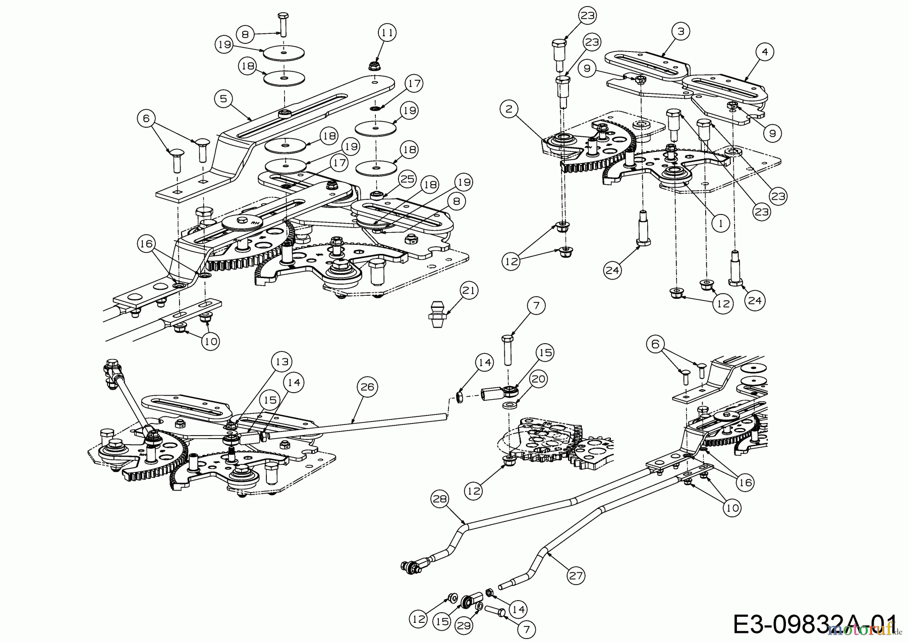 Cub Cadet Zero Turn Pro Z 100-54 53AWEFJA330 (2016) Lenkung