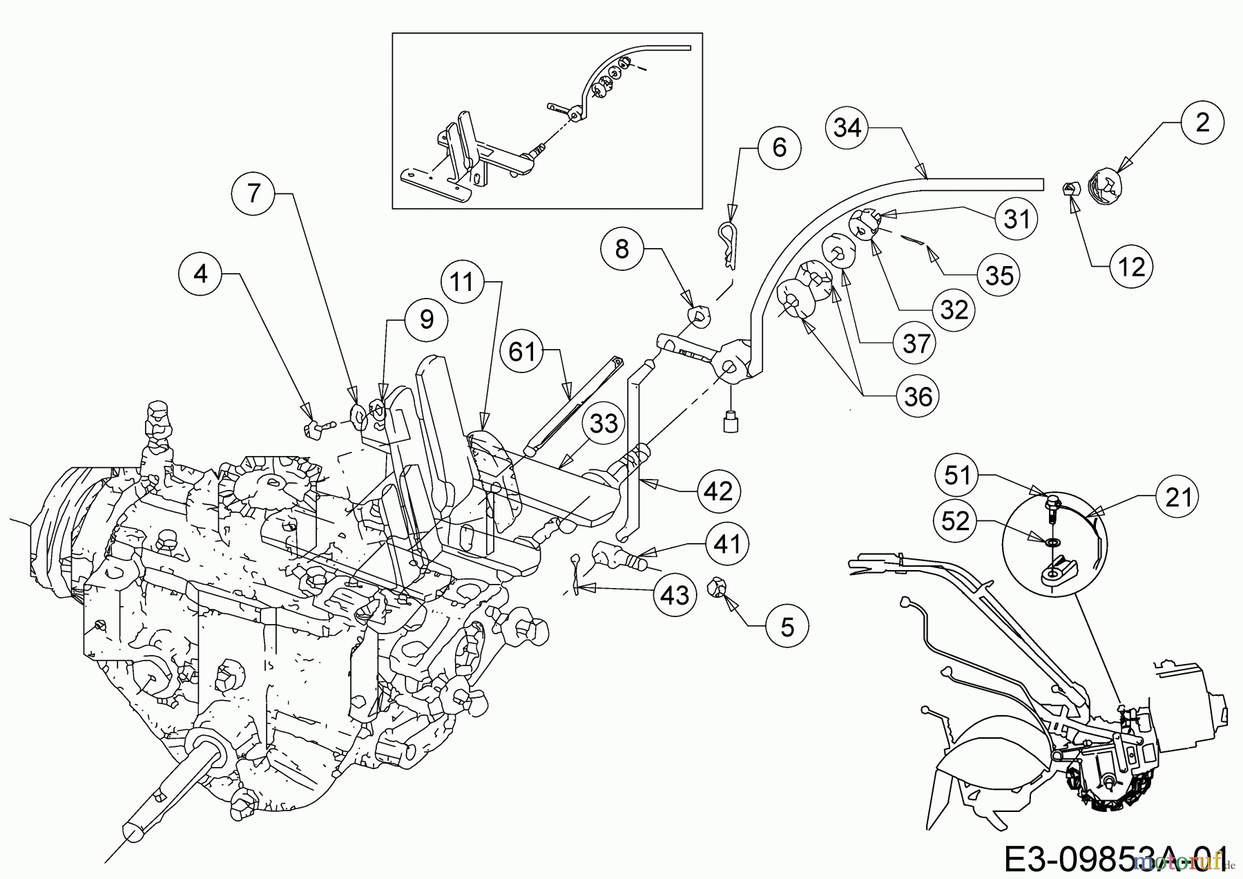 Troy-Bilt Motorhacken Horse 20