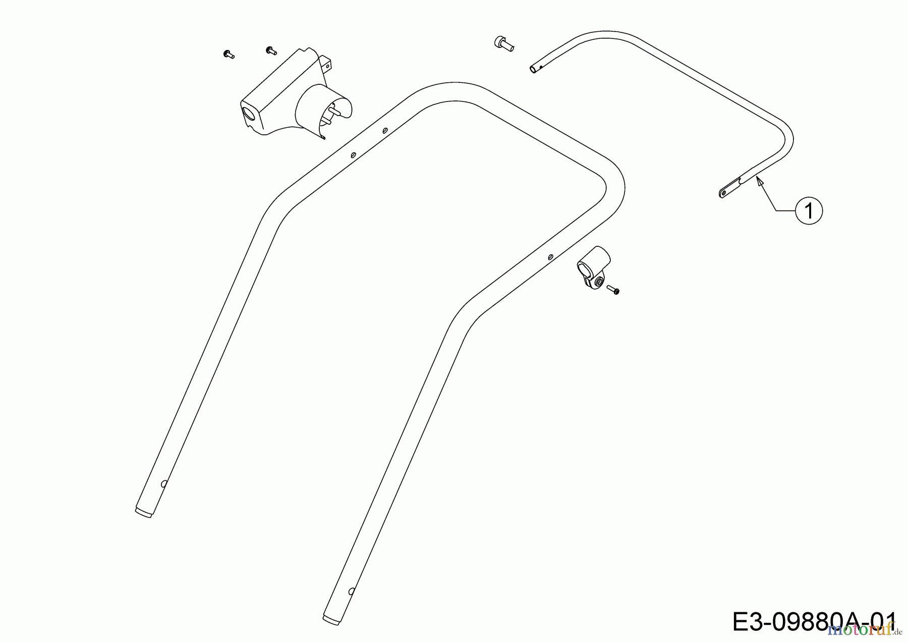 WOLF-Garten Expert Elektromäher Expert 37 E 18BWG1H-650 (2017) Schaltbügel für Schalter