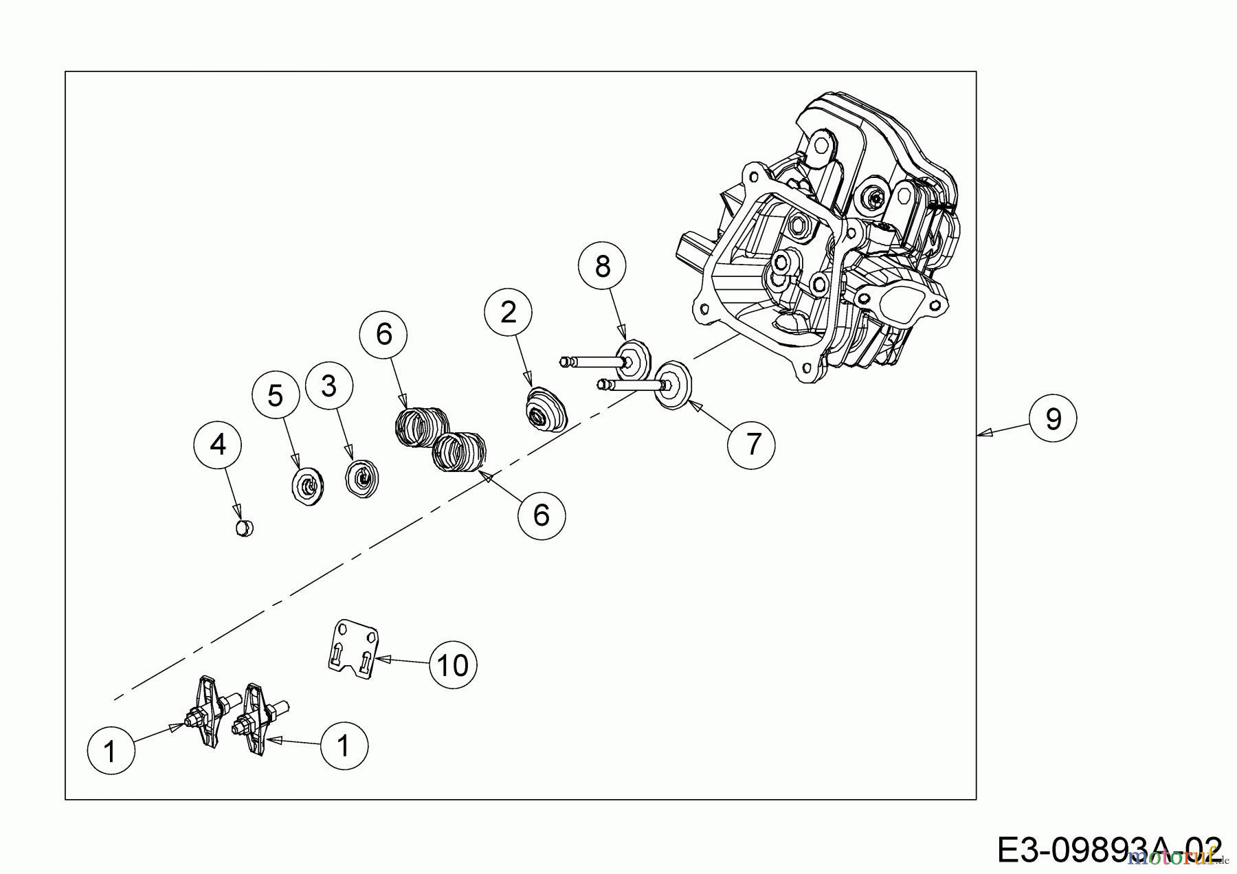 MTD-Motoren MTD horizontal 670-WH 752Z670-WH (2017) Zylinderkopf