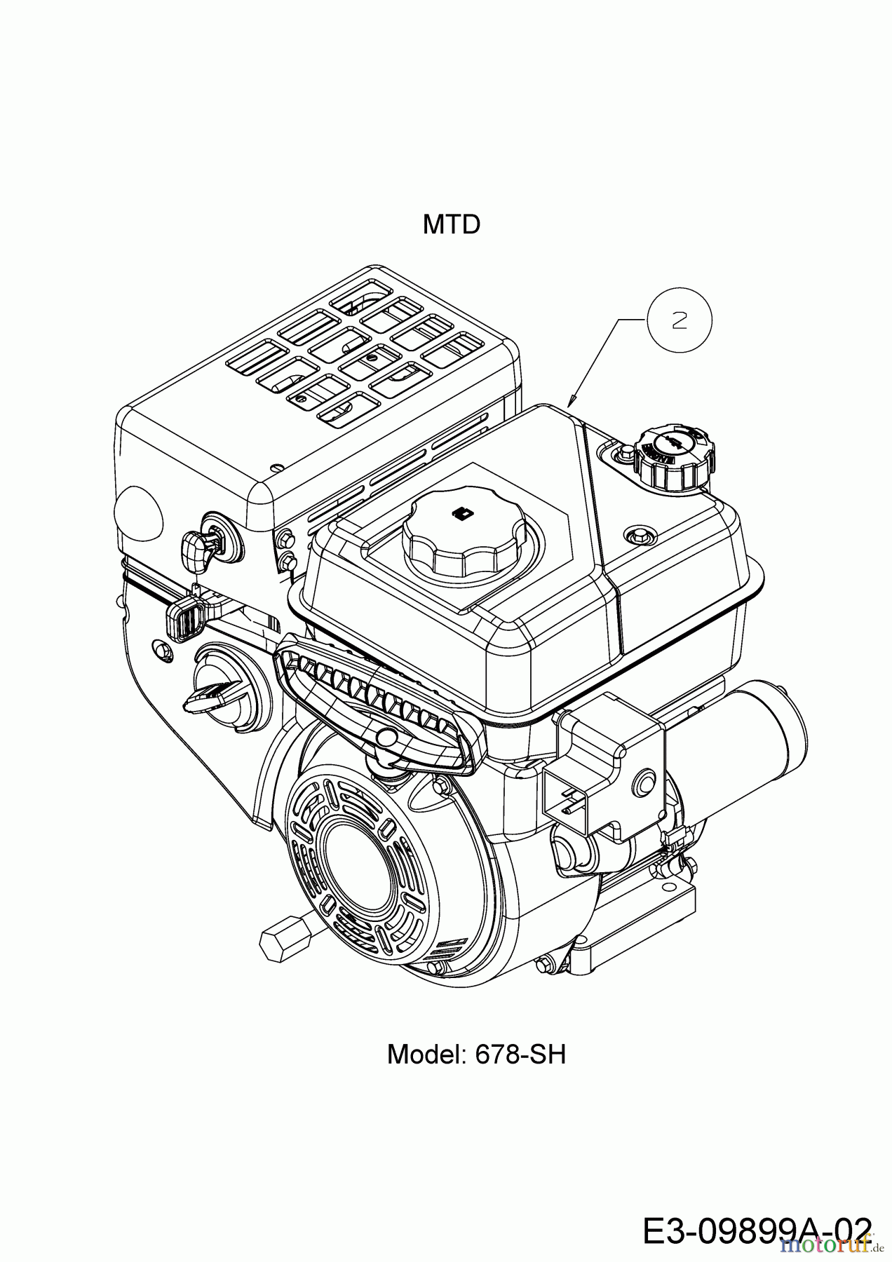 MTD Schneefräsen Optima ME 66 31AY54T3678 (2018) Motor MTD