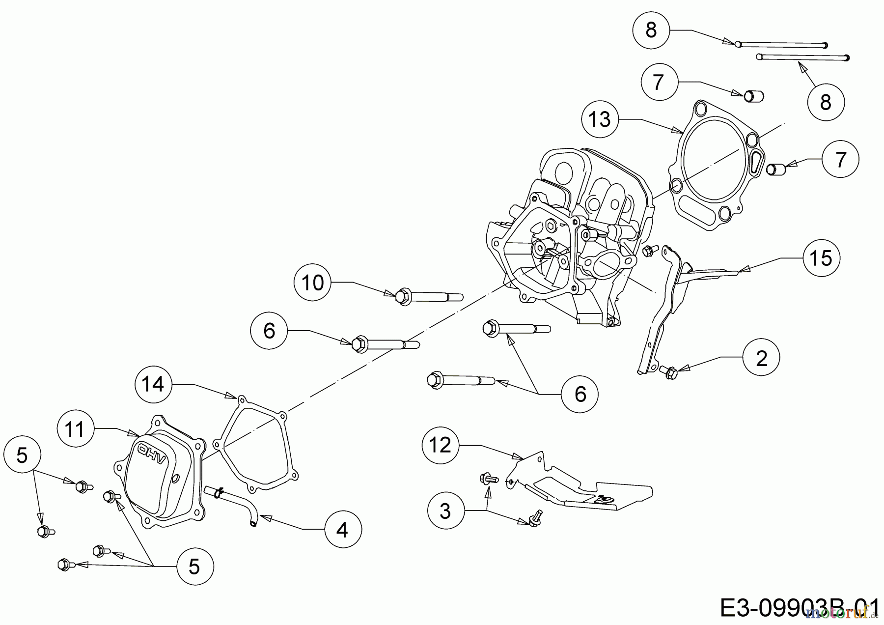 MTD-Motoren Horizontal 683-WHA 752Z683-WHA (2018) Ventildeckel