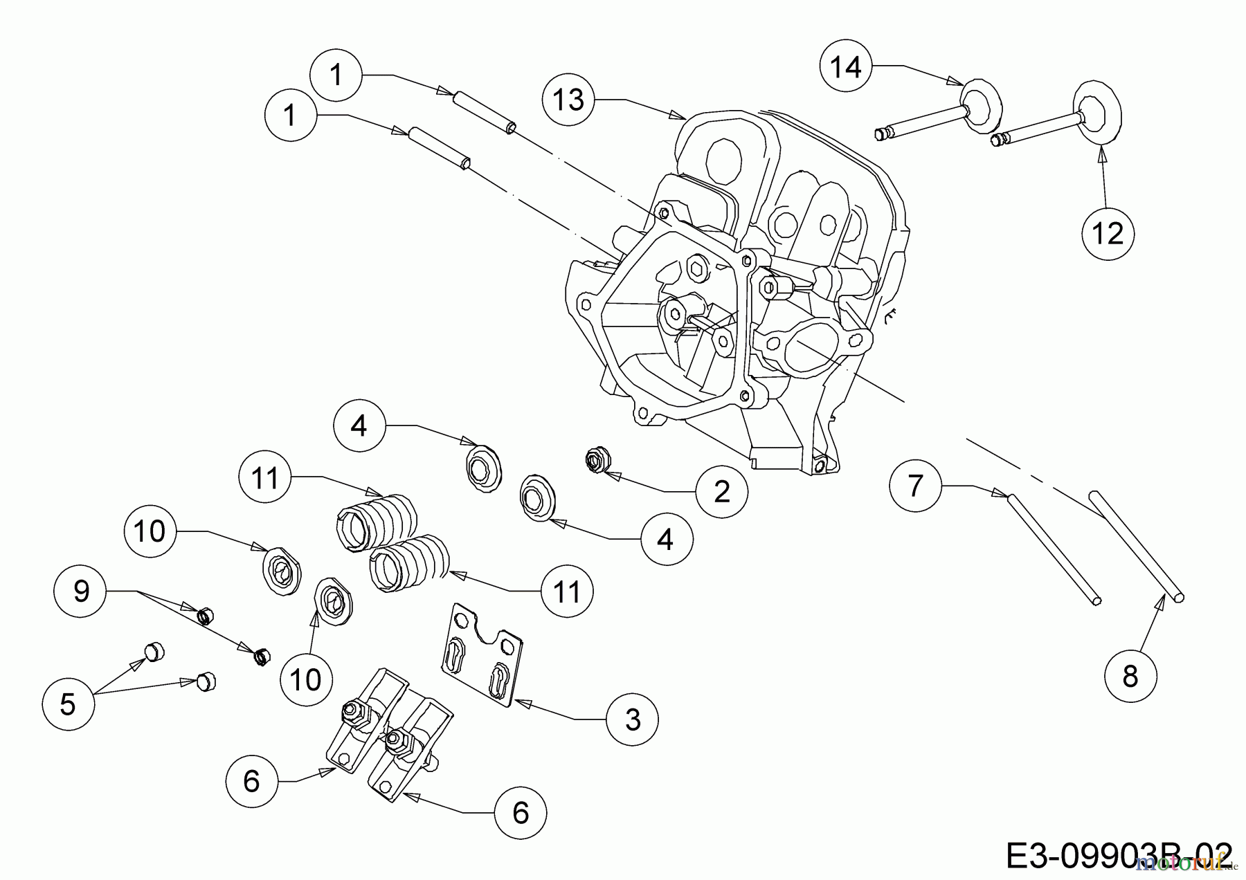 MTD-Motoren Horizontal 683-WHA 752Z683-WHA (2018) Zylinderkopf