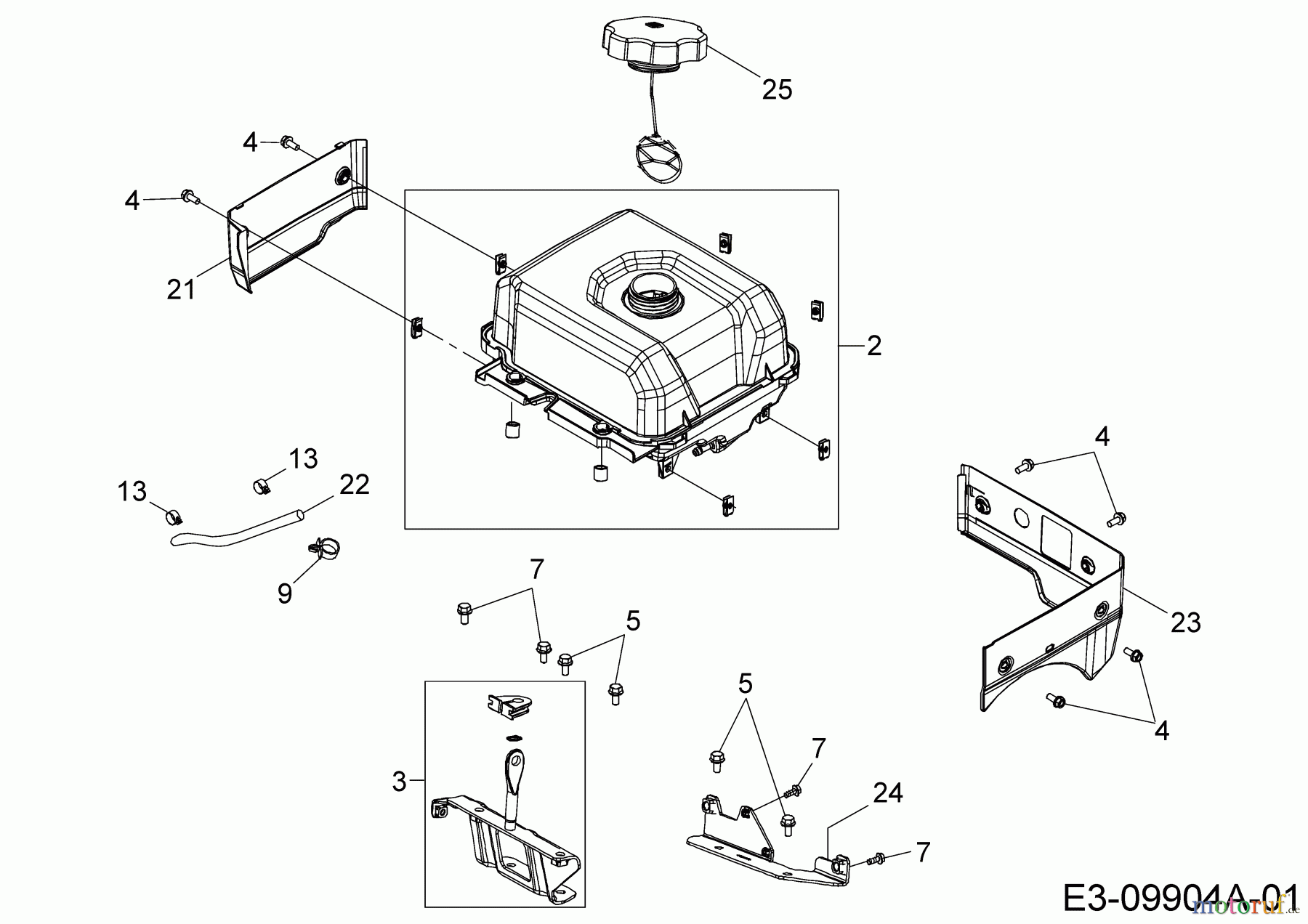  MTD-Motoren MTD horizontal 683-WH 752Z683-WH  (2017) Tank