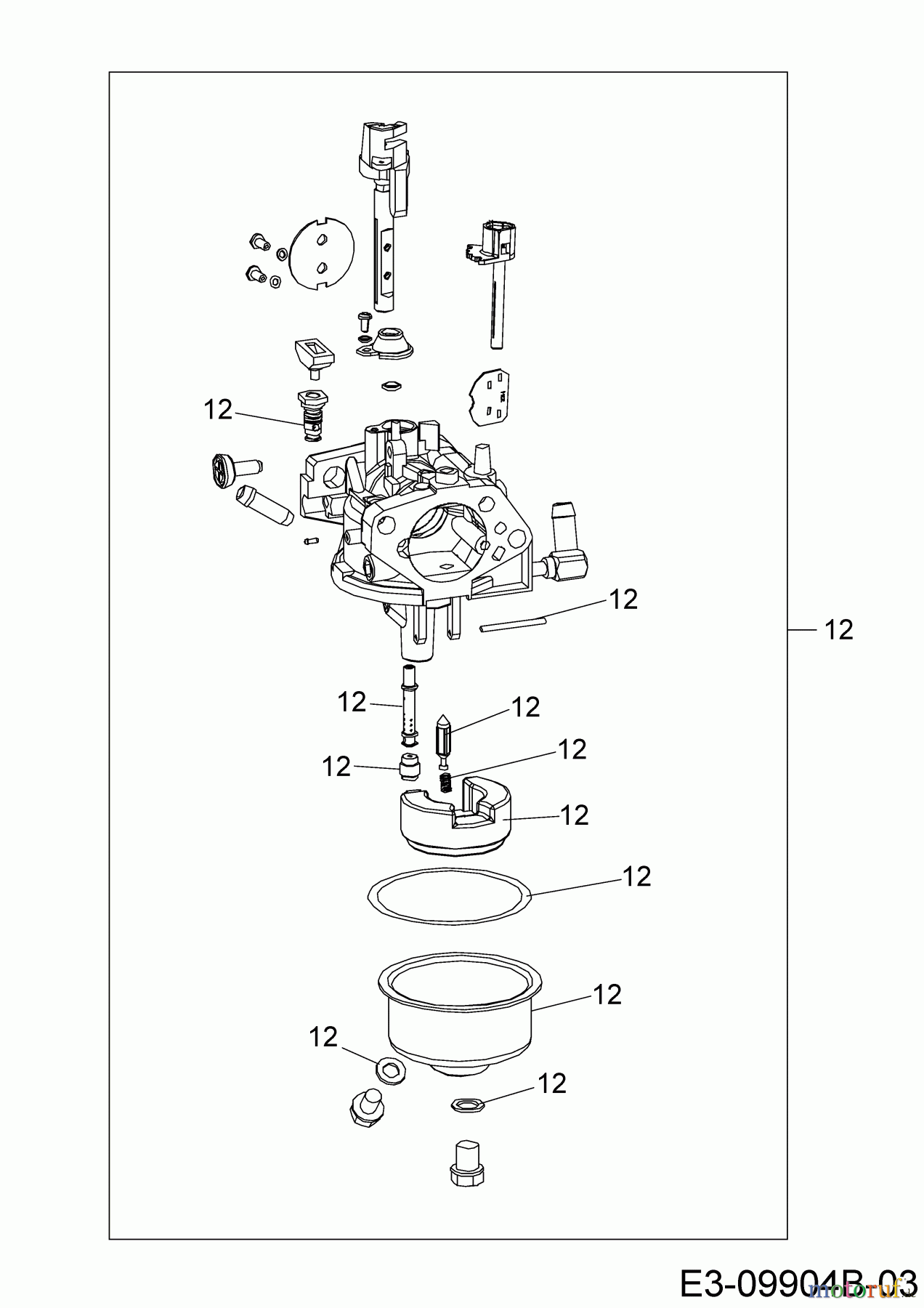 MTD-Motoren Horizontal 683-WHA 752Z683-WHA (2018) Reparatursatz Vergaser