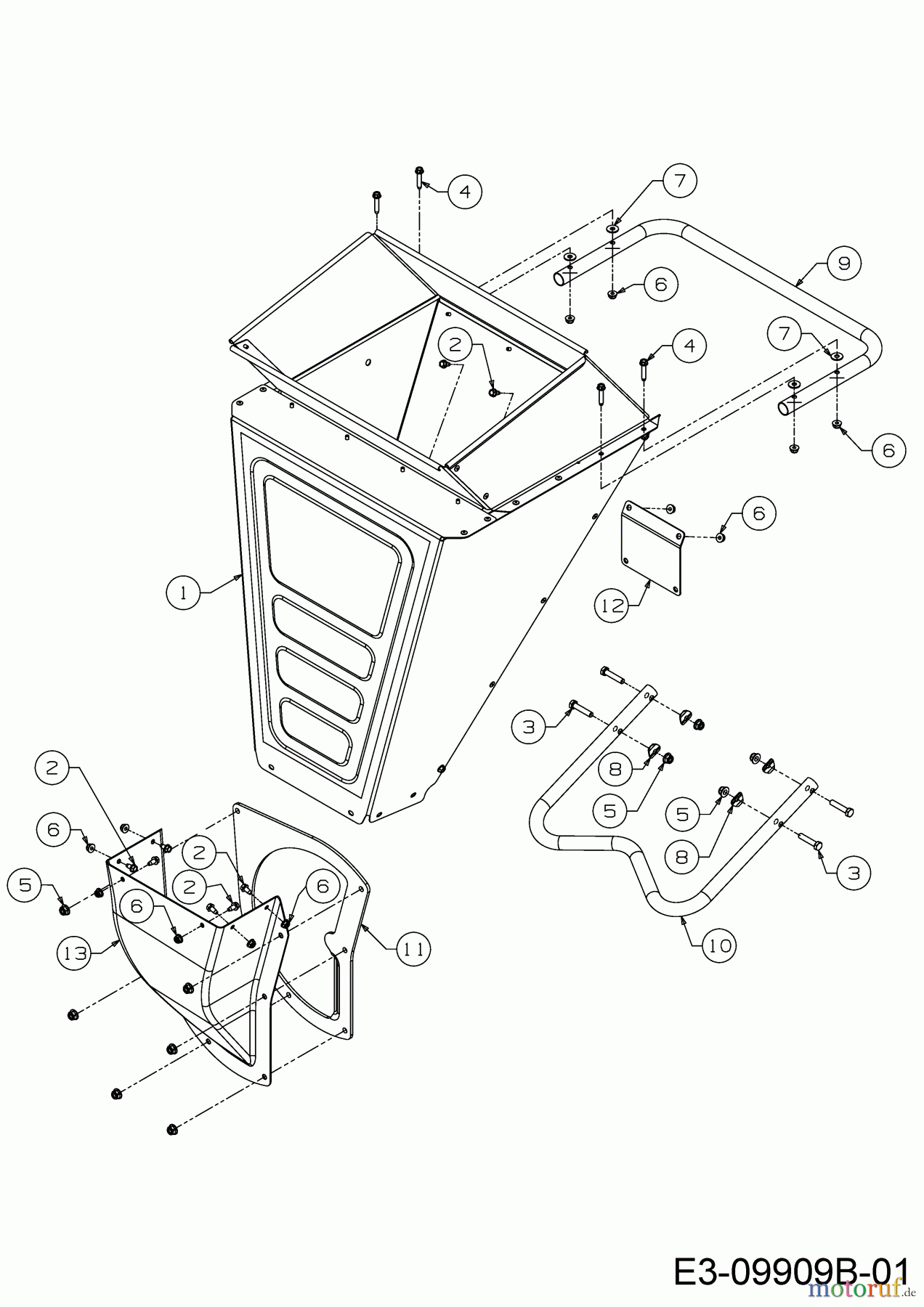 Troy-Bilt Häcksler CS 4325 24B-424M766 (2015) Trichter