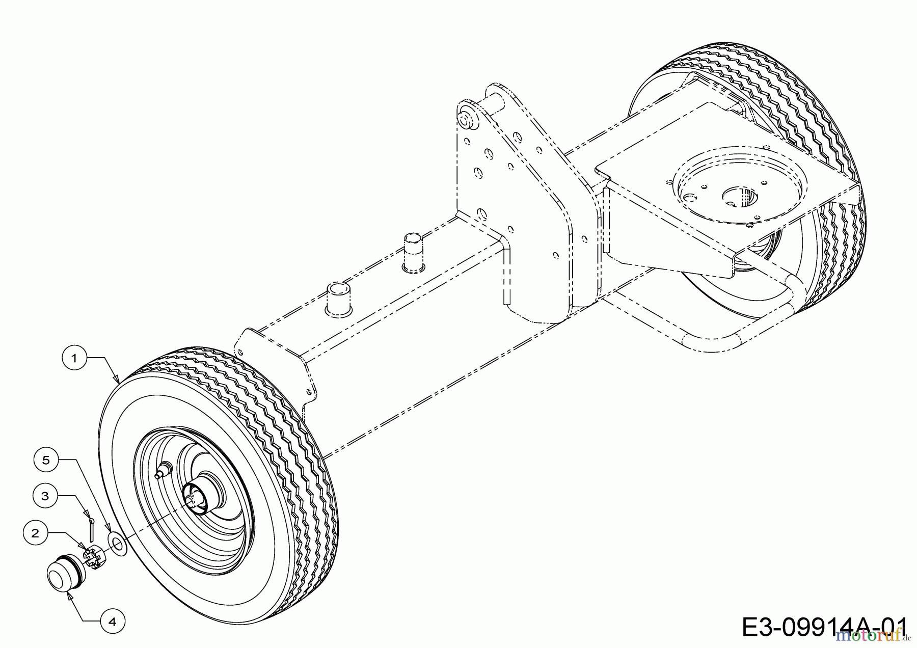 Cub Cadet Holzspalter LS 27 24BG5HM5710 (2013) Räder