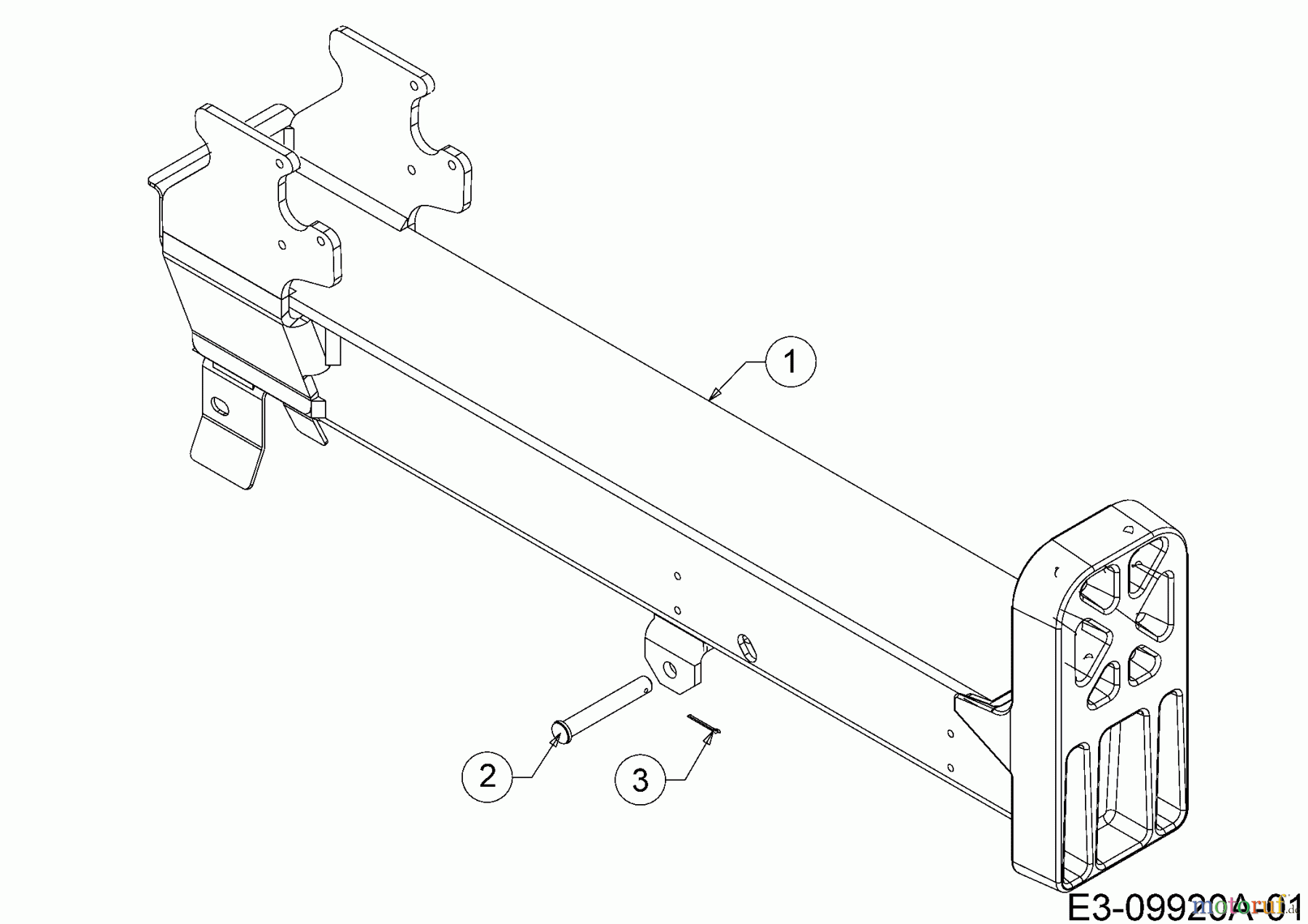Cub Cadet Holzspalter LS 27 24BG5HM5710 (2013) Tragbalken