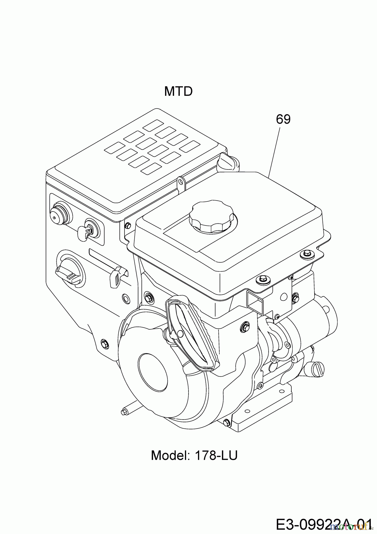 Cub Cadet Holzspalter LS 27 24BG5HM5710 (2015) MTD Motor