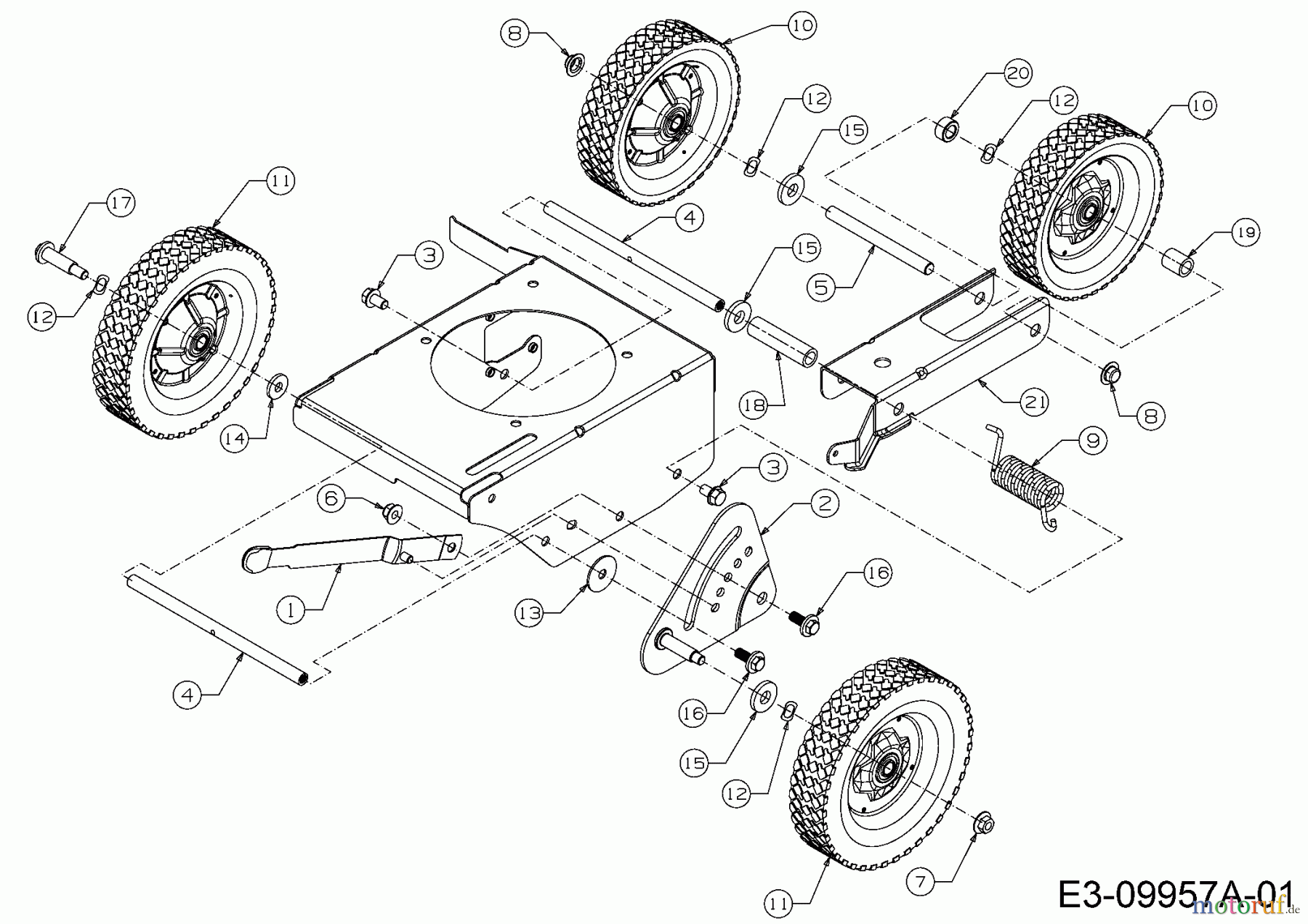 Troy-Bilt Kantenschneider TB 554 25B-554M766  (2016) Räder