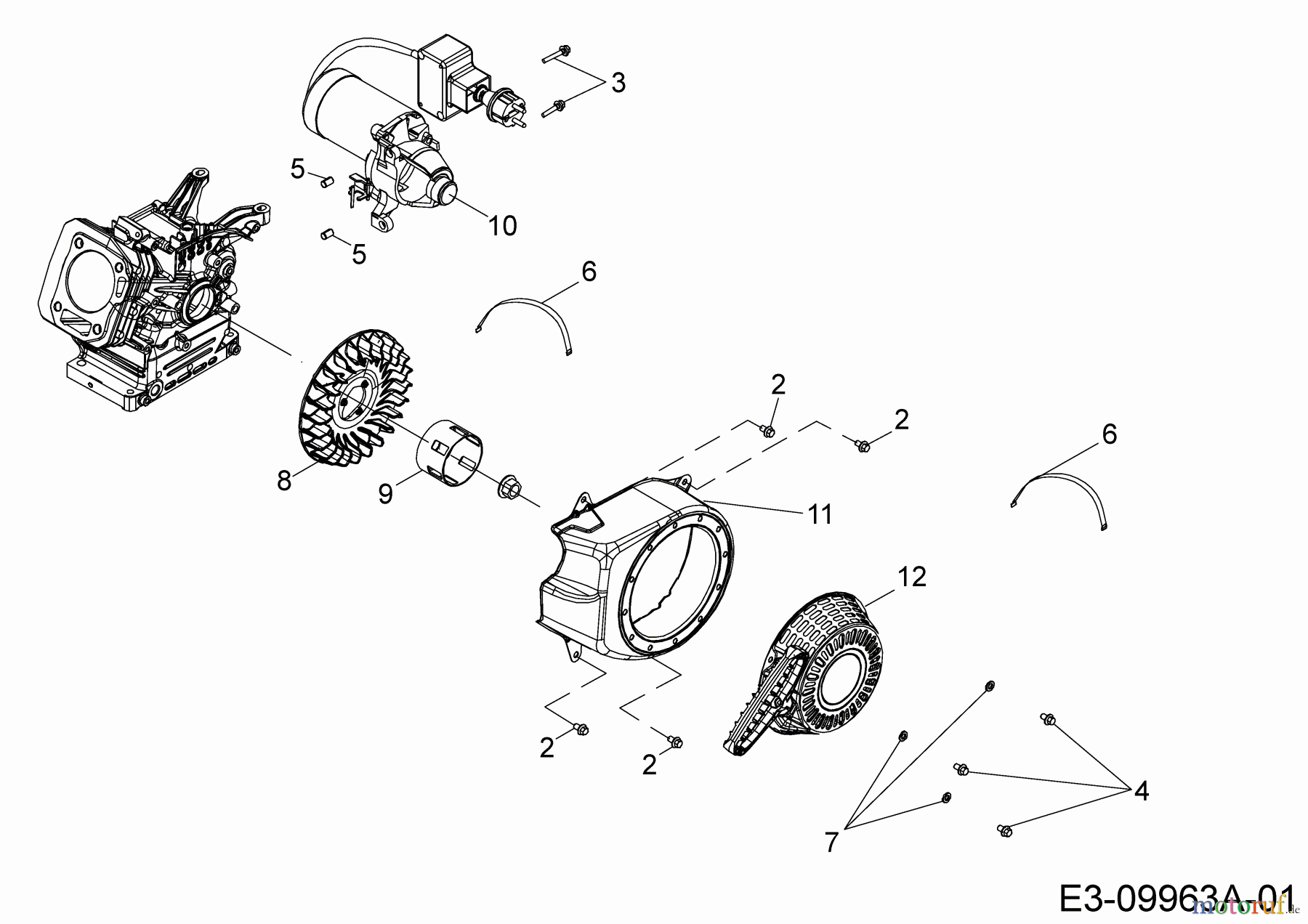  MTD-Motoren MTD horizontal 670-JH 752Z670-JH  (2017) Elektrostarter, Lüfterrad, Reversierstarter