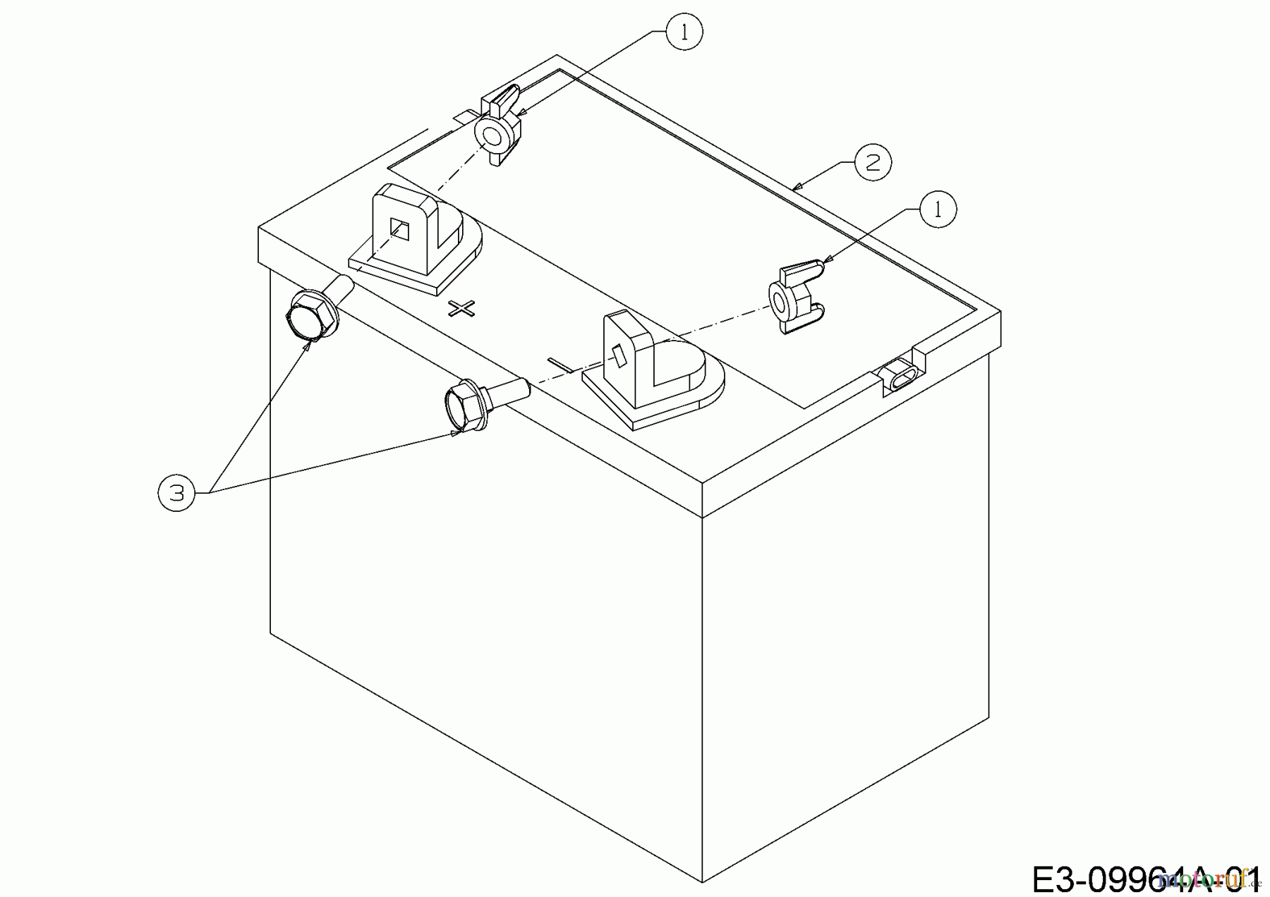 MTD Rasentraktoren Optima LF 145 H 13HM79KF678 (2016) Batterie