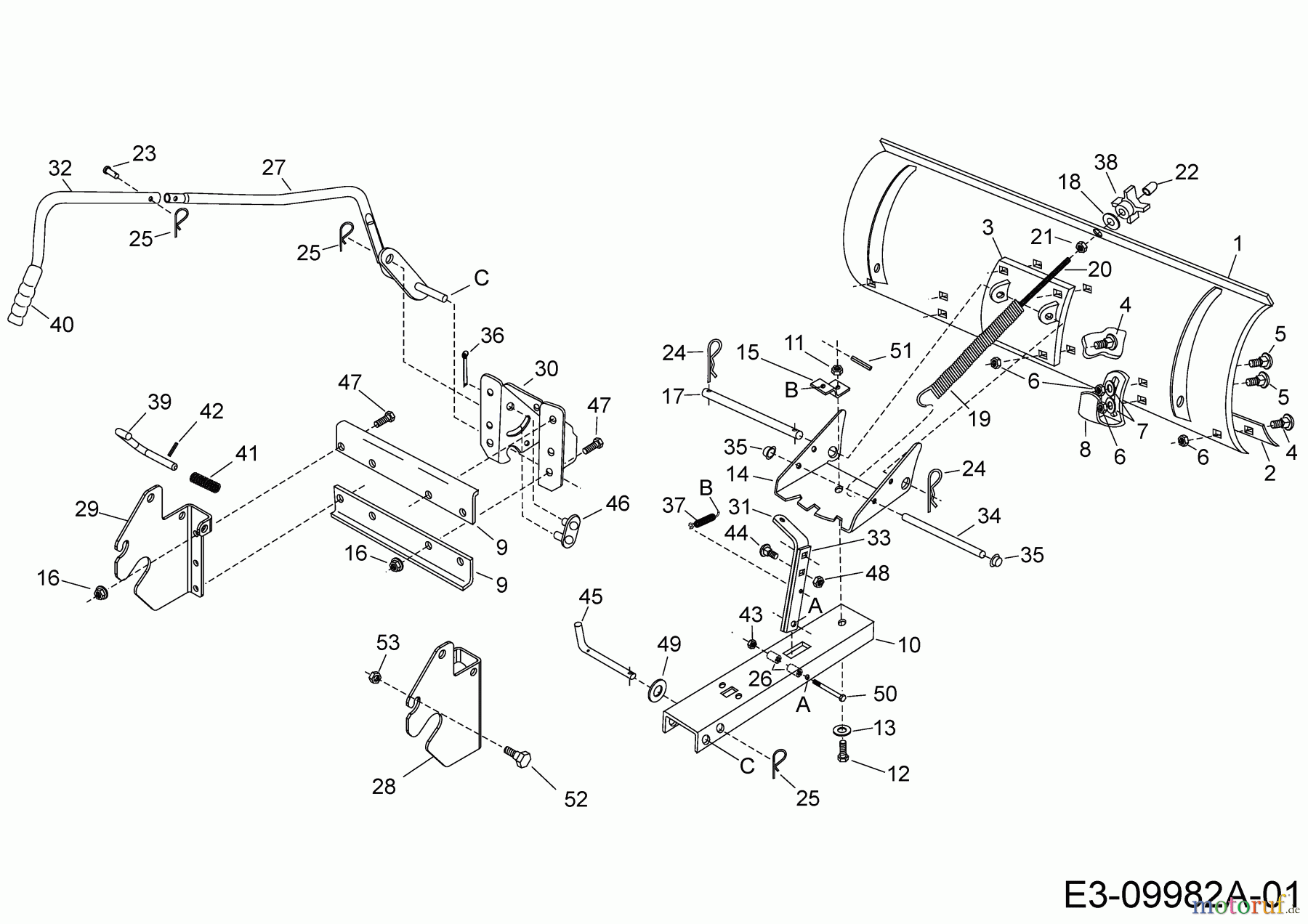  MTD Zubehör Zubehör Garten- und Rasentraktoren Räumschild für 900 Serie (NX-09) OEM-190-833D  (2015) Grundgerät