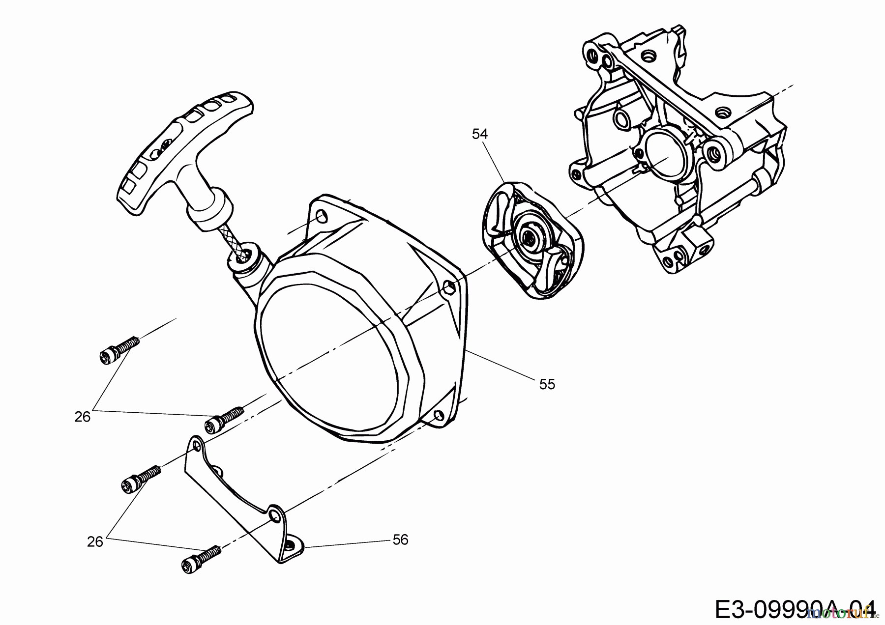  MTD Motorsensen 1043 AVS 41AD71YB678  (2017) Reversierstarter