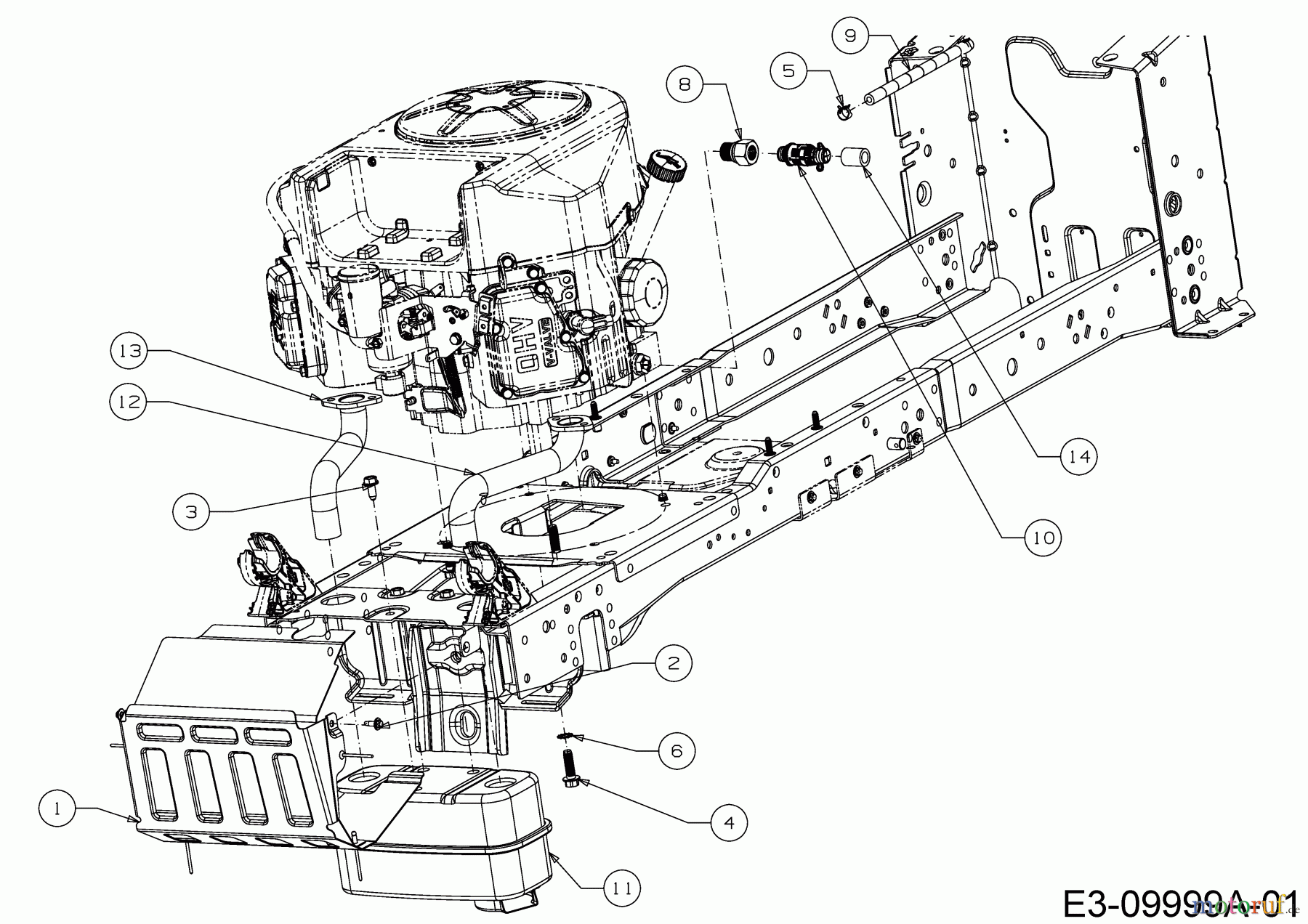 Cub Cadet Rasentraktoren XT 2 PS 107 13AGA1CS603 (2017) Motorzubehör