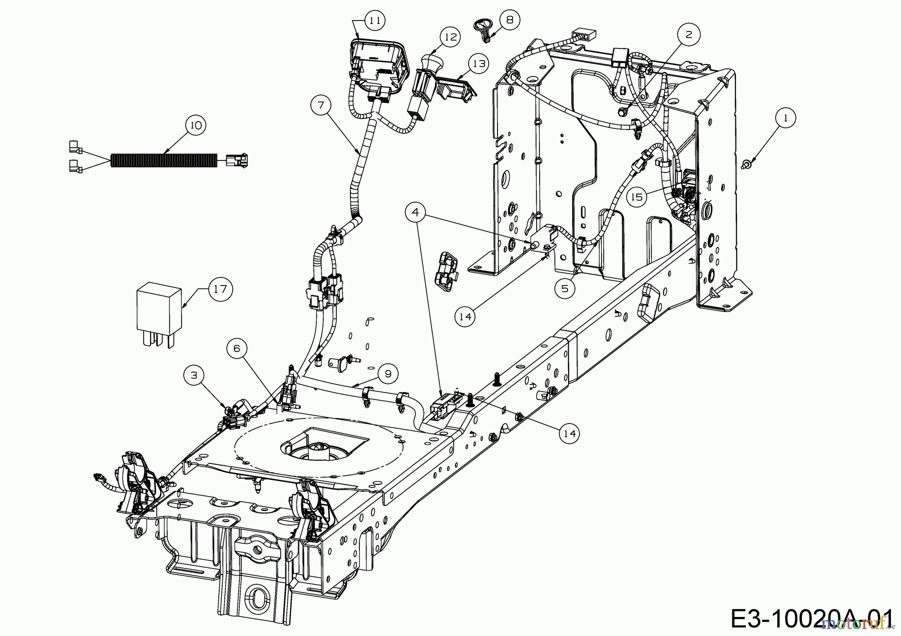 Cub Cadet Rasentraktoren XT 2 PS 107 13AGA1CS603 (2017) Elektroteile